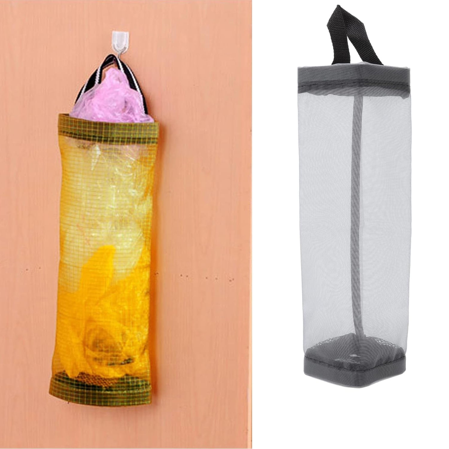 Hanging Waste Bag Holder, Garbage Bag Storage Bag, Widening Handle Hanging Sturdy for Store Garbage Bags Home Store Debris Kitchen, Bedroom Large Capacity for Restaurant (1 Pc) - Bhavnagar Deodap