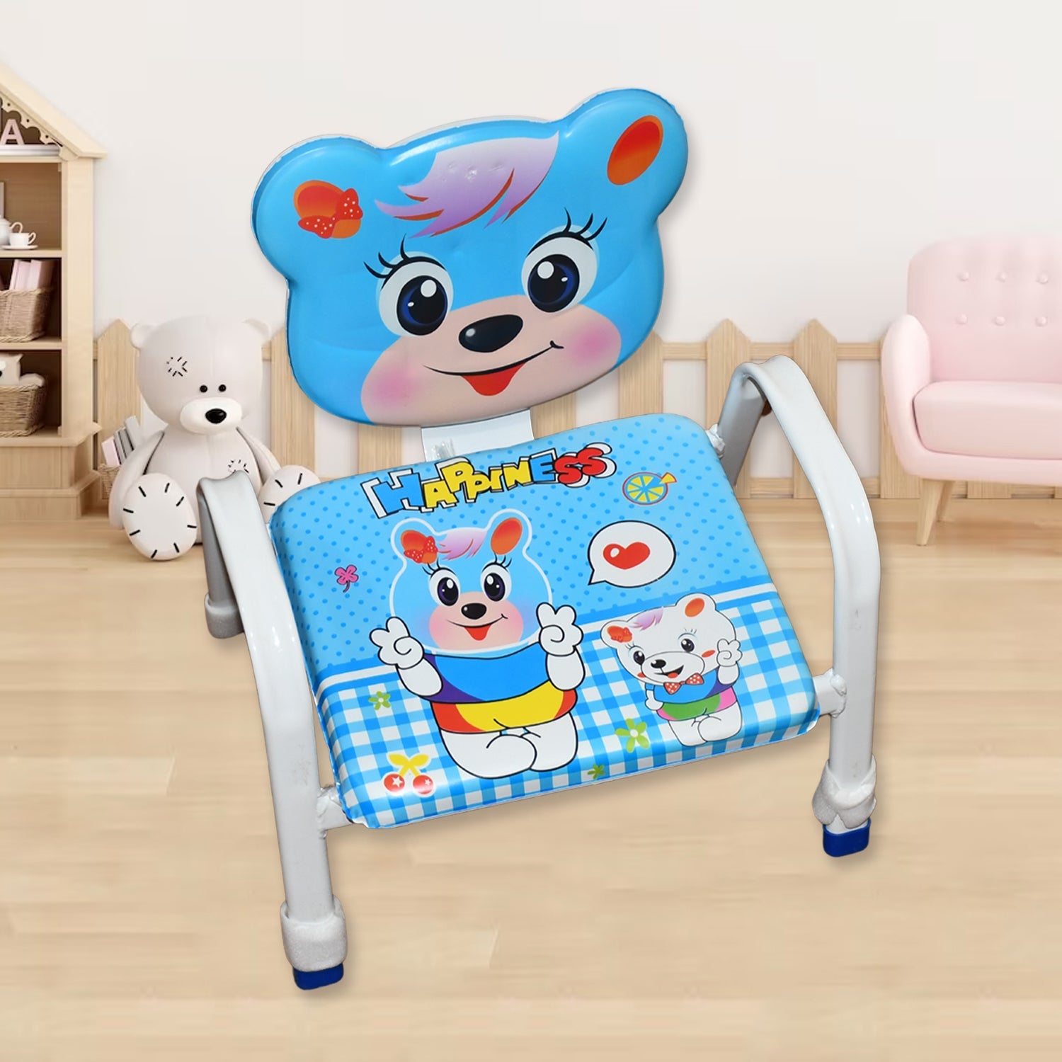 Cartoon Baby Chair Strong Steel Cushion & Comfortable Baby Chair High Quality Chair (1 Pc) - Bhavnagar Deodap