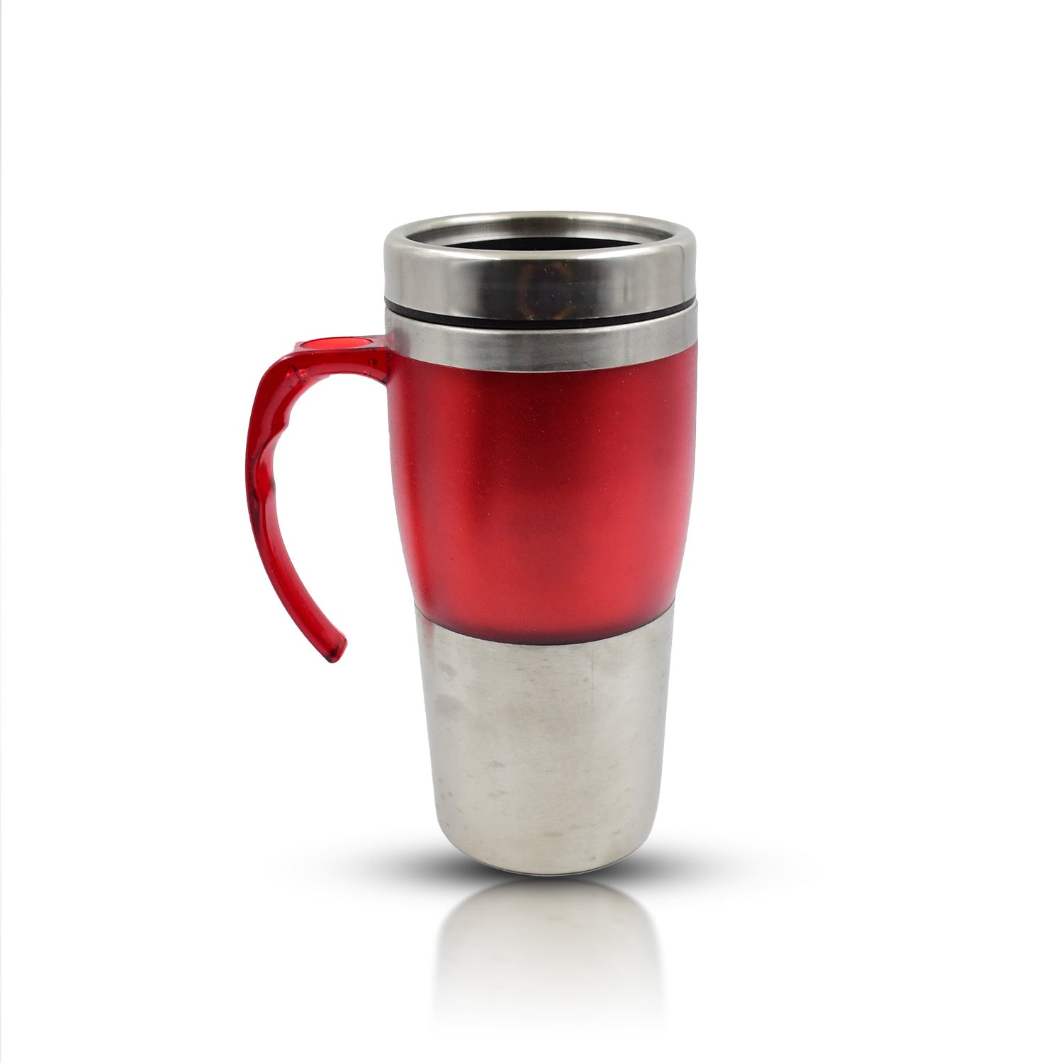 High Quality Stainless Steel Vacuum Glass Insulated Glass Coffee Cups Double Walled Travel Mug, Car Coffee Mug (With Lid & Handle / 1 Pc) - Bhavnagar Deodap