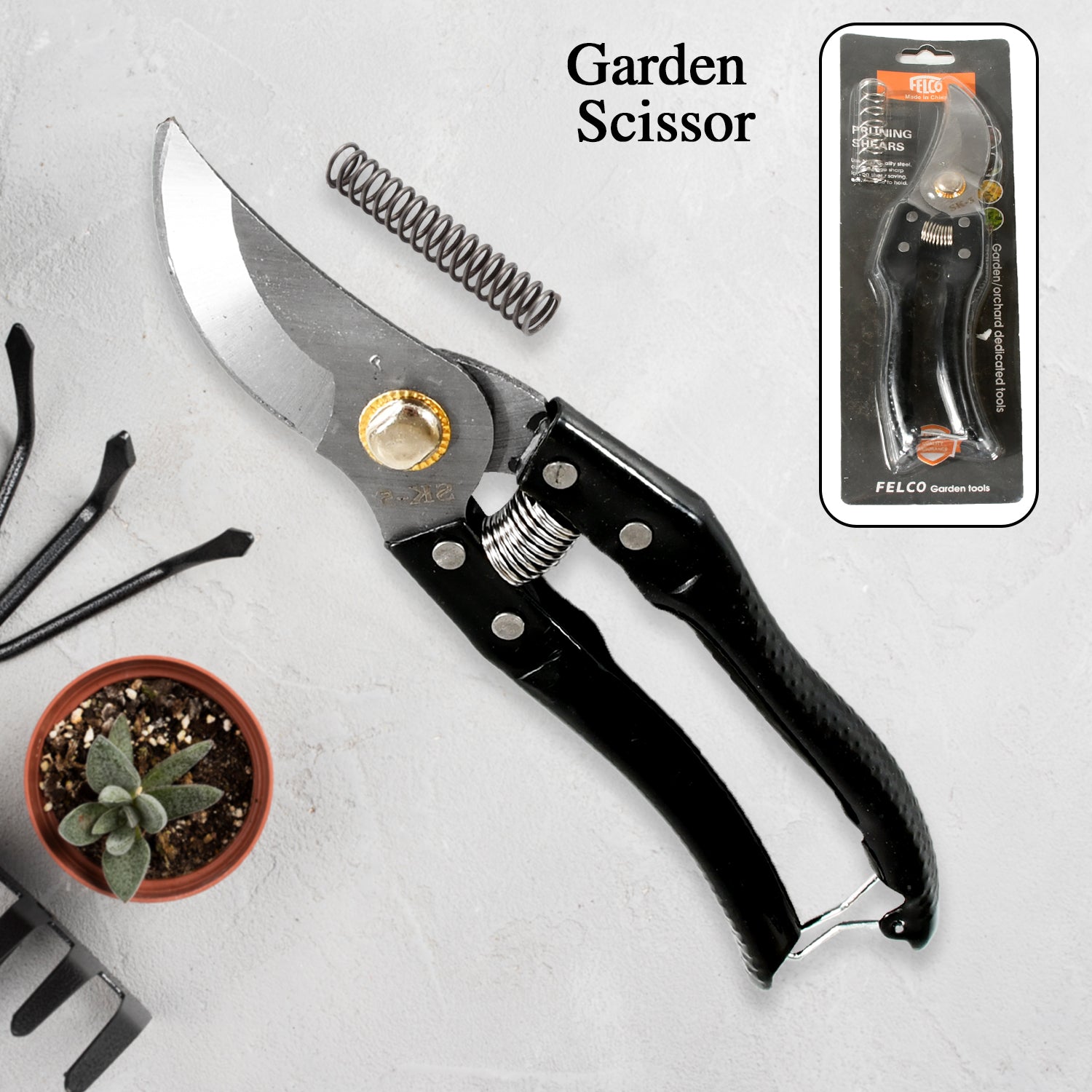 Gardening Tools - Garden Shears Pruners Scissor (1 Pc) - Bhavnagar Deodap