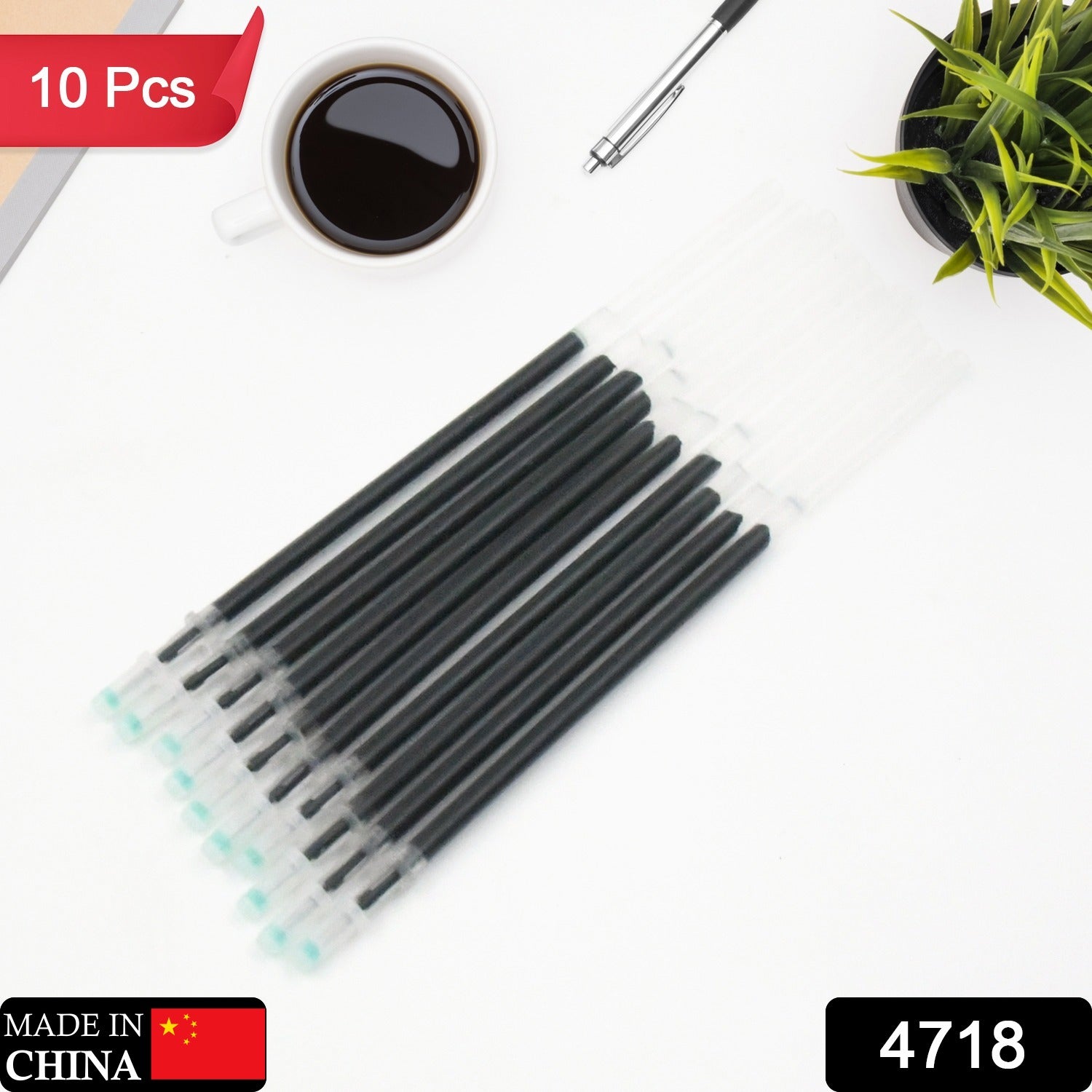 Black Pen Refill All Round Ball Pen Refill Smooth Writing Pen Refill all Pen Suitable (10 Pcs Set) - Bhavnagar Deodap