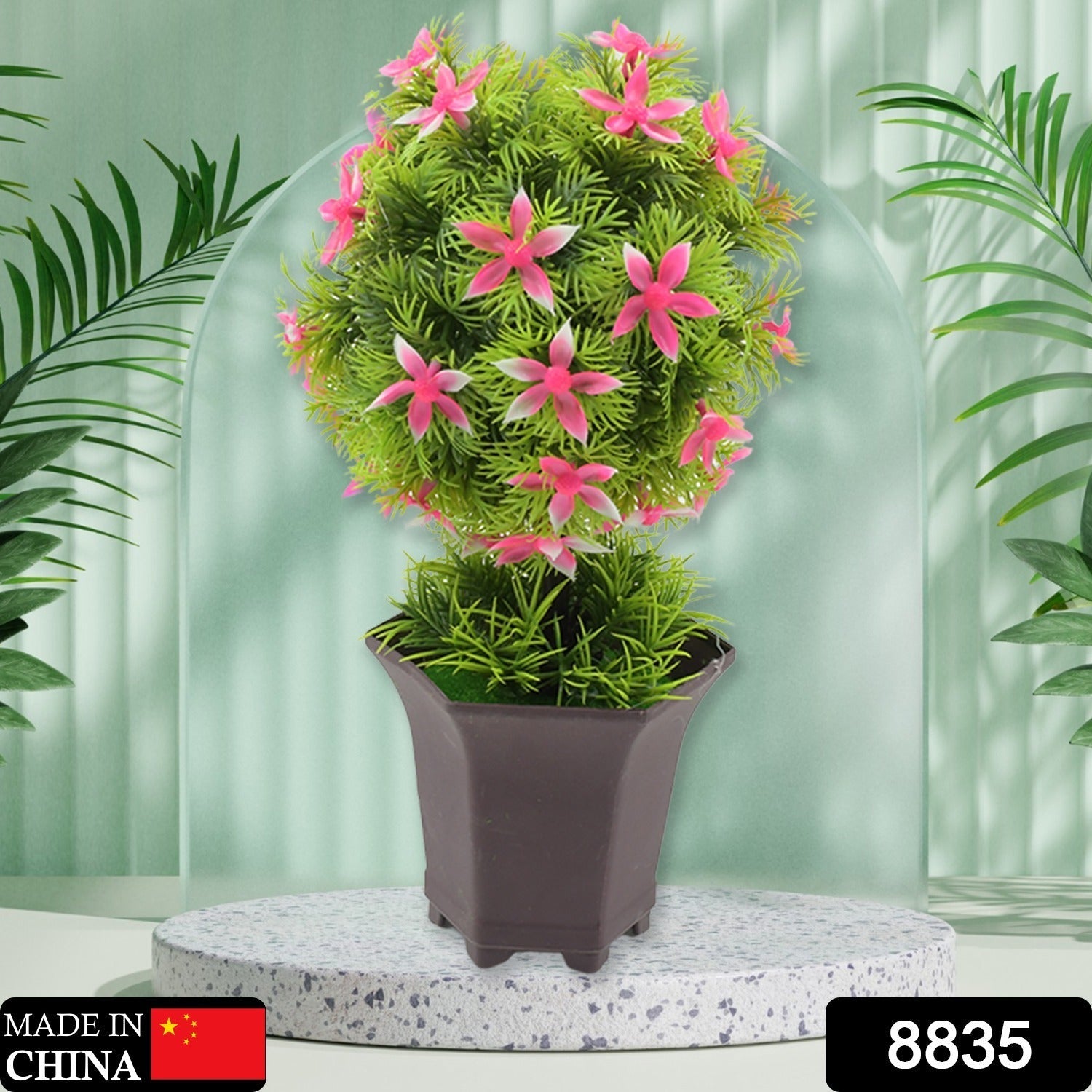 Artificial Flower for Balcony Indoor Decor, Plants for Living Room (1 Pc) - Bhavnagar Deodap