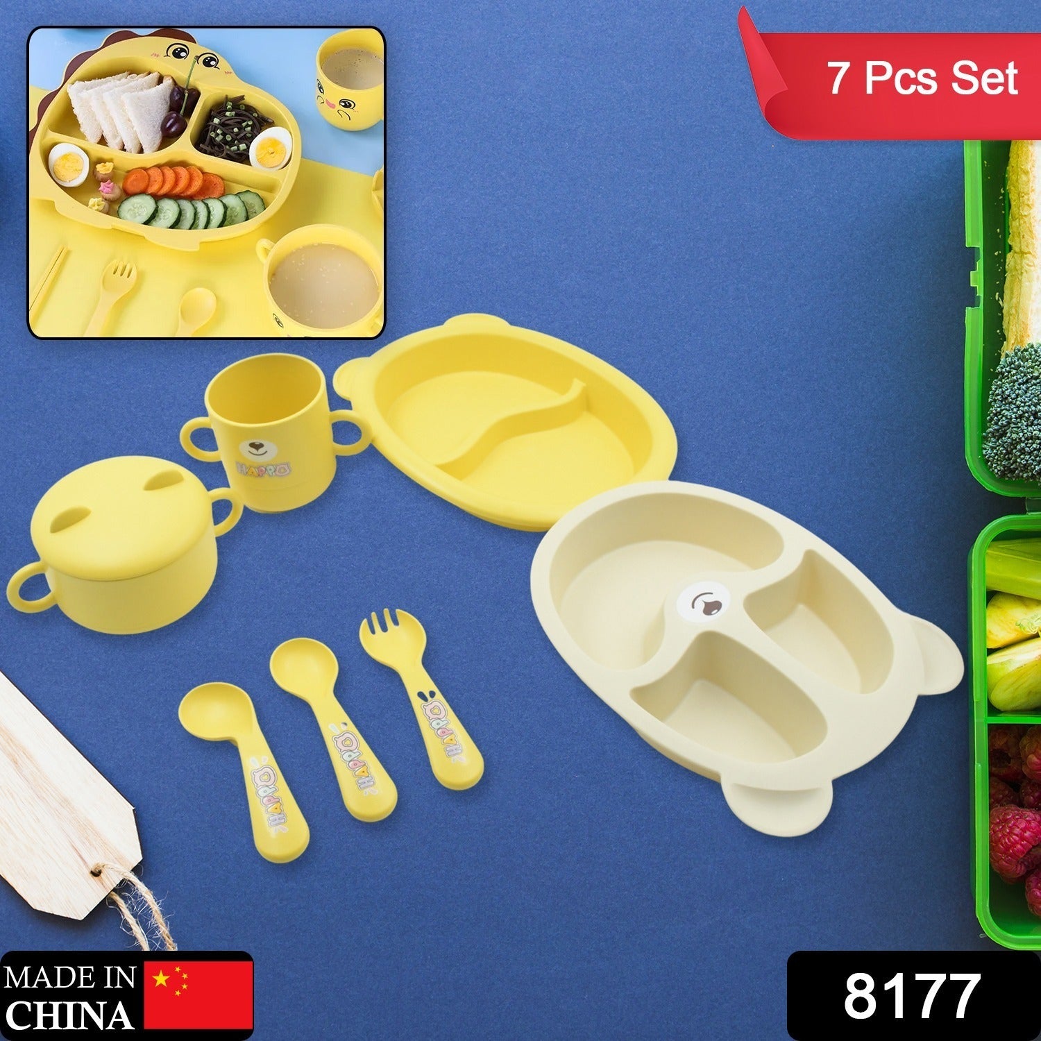 Baby Feeding Set For Kids And Toddlers (7 pcs set) - Bhavnagar Deodap