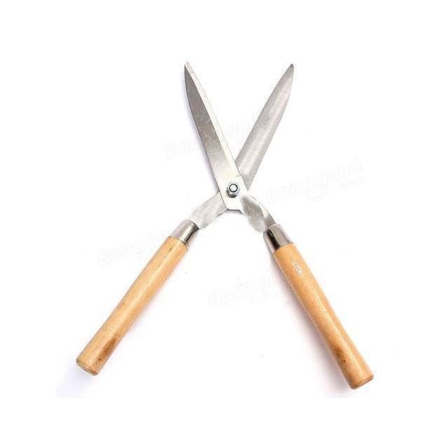 Wooden Handle Hedge Shears, Bush Clipper - Bhavnagar Deodap