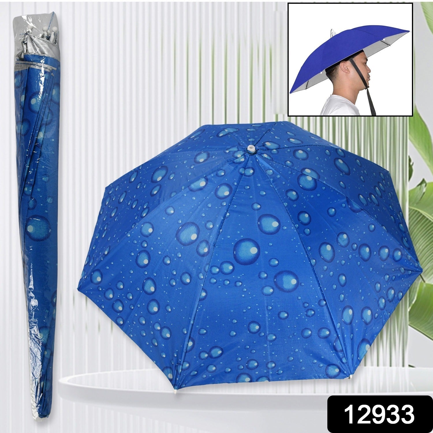 Umbrella Hat with Elastic Band, Fishing Umbrella Hat for Adults Kids Women Men, Umbrella Hat for Outdoor Activities - Bhavnagar Deodap