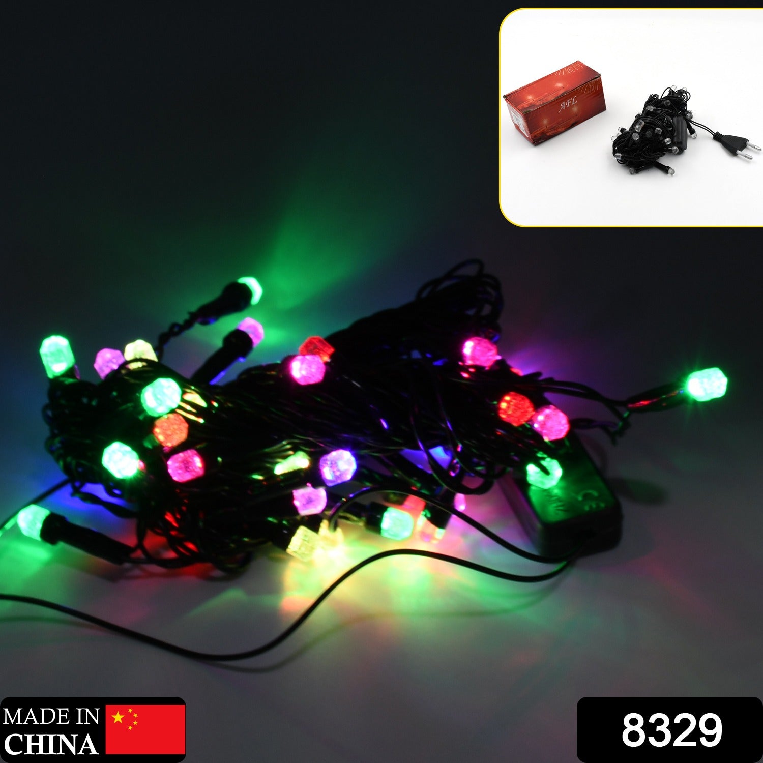 9Mtr Flower Design Home Decoration Electrical Series Light Home Decoration Diwali & Wedding LED Christmas String Light Indoor and Outdoor Light ,Festival Decoration Led String Light, Multi-Color Light (36L 9Mtr) - Bhavnagar Deodap