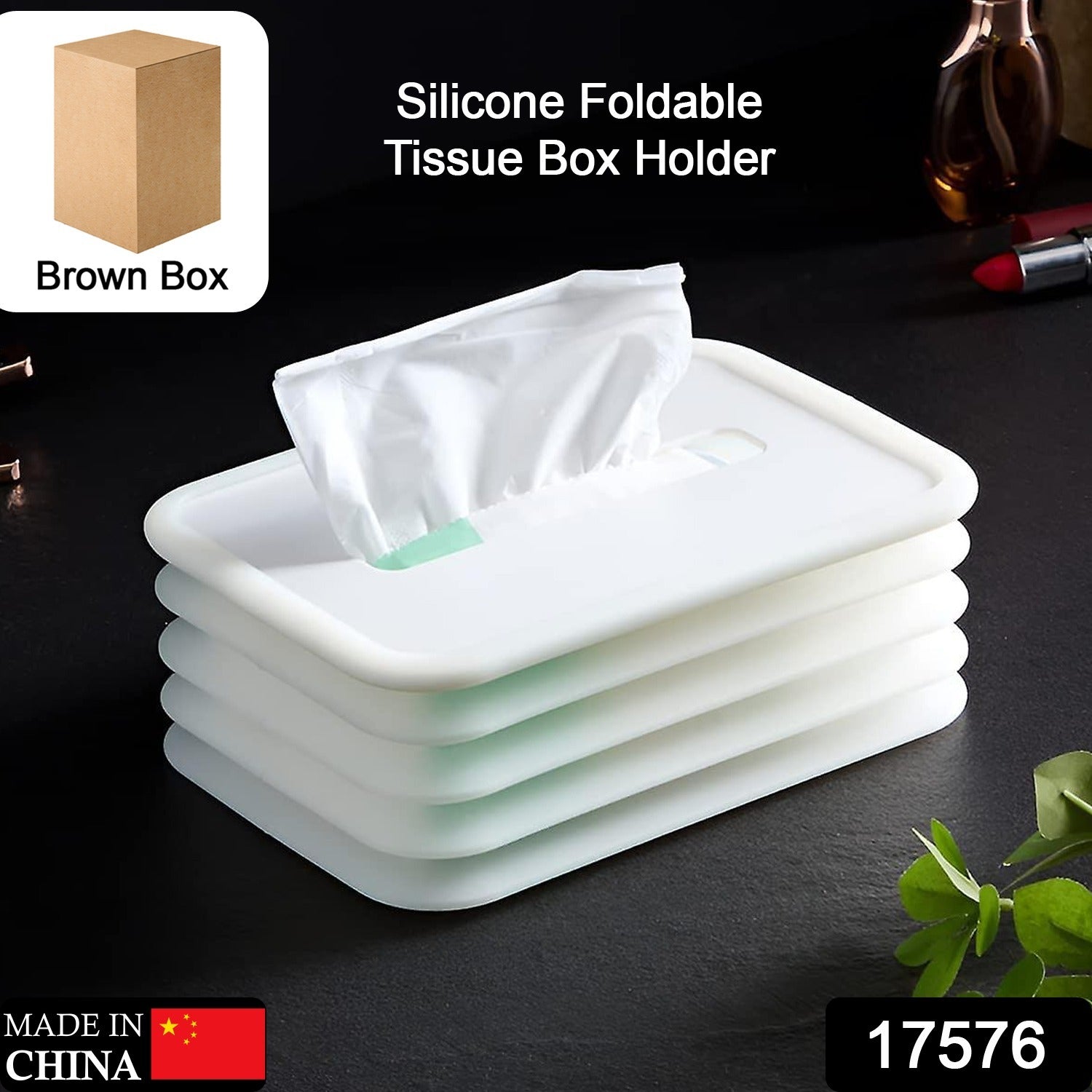 Tissues Holder Silicone Simple Tissue Box Tissues Cylinder Tissues Cube Box Tissue Holder for Bathroom Office Car Bedroom for Bathroom Room Office Car - Bhavnagar Deodap