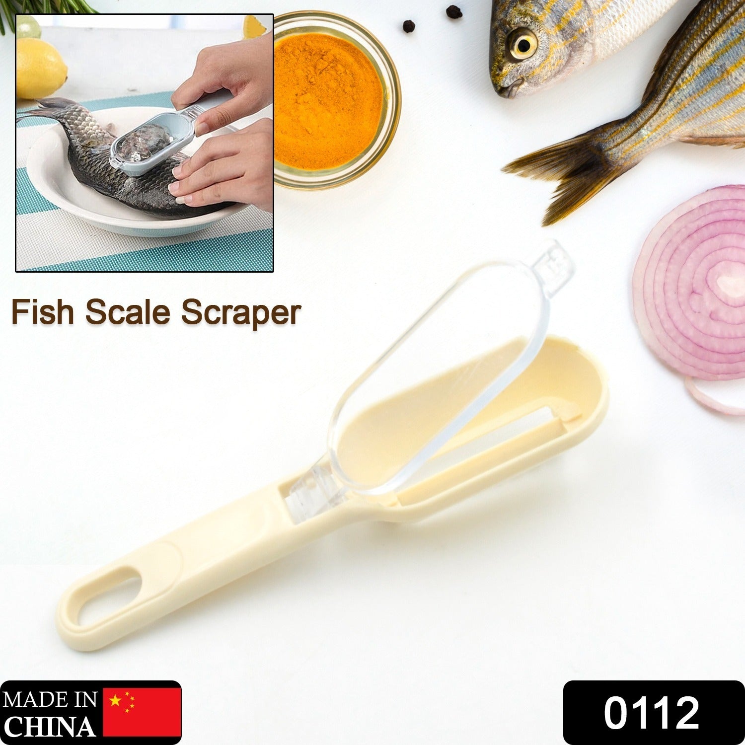 Effortless Fish Cleaning: Scraper, Grater & Brush in One (1 Pc) - Bhavnagar Deodap