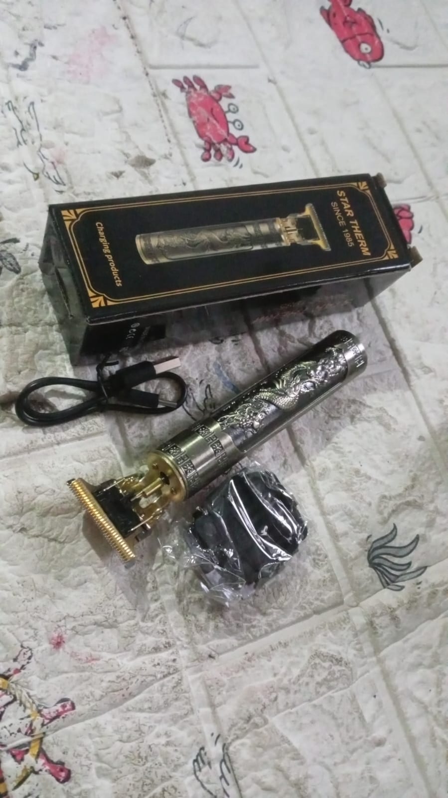 Hair Trimmer for Men Hair Style Trimmer, Professional Hair Clipper, Electric Shaving machine dry shaving for men - hair shaving and trimming beard With 4 adjustable blade clipper, Oil, Cleaning Brush - Bhavnagar Deodap