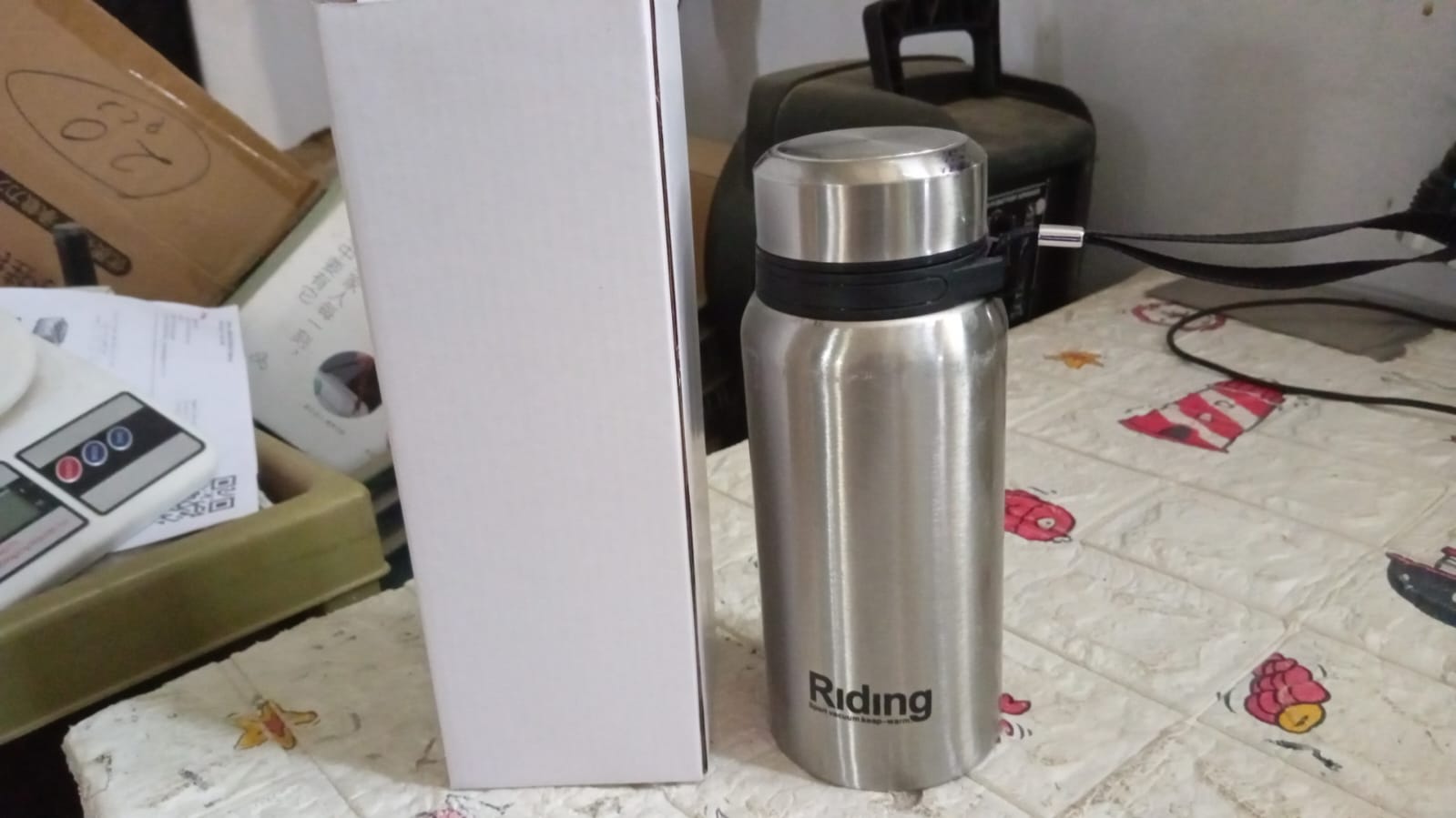 Stainless Steel Water Bottle With Dori Easy to Carry Leak Proof, Rust Proof, Hot & Cold Drinks, Gym Sipper BPA Free Food Grade Quality, Steel fridge Bottle For office / Gym / School (600 Ml) - Bhavnagar Deodap