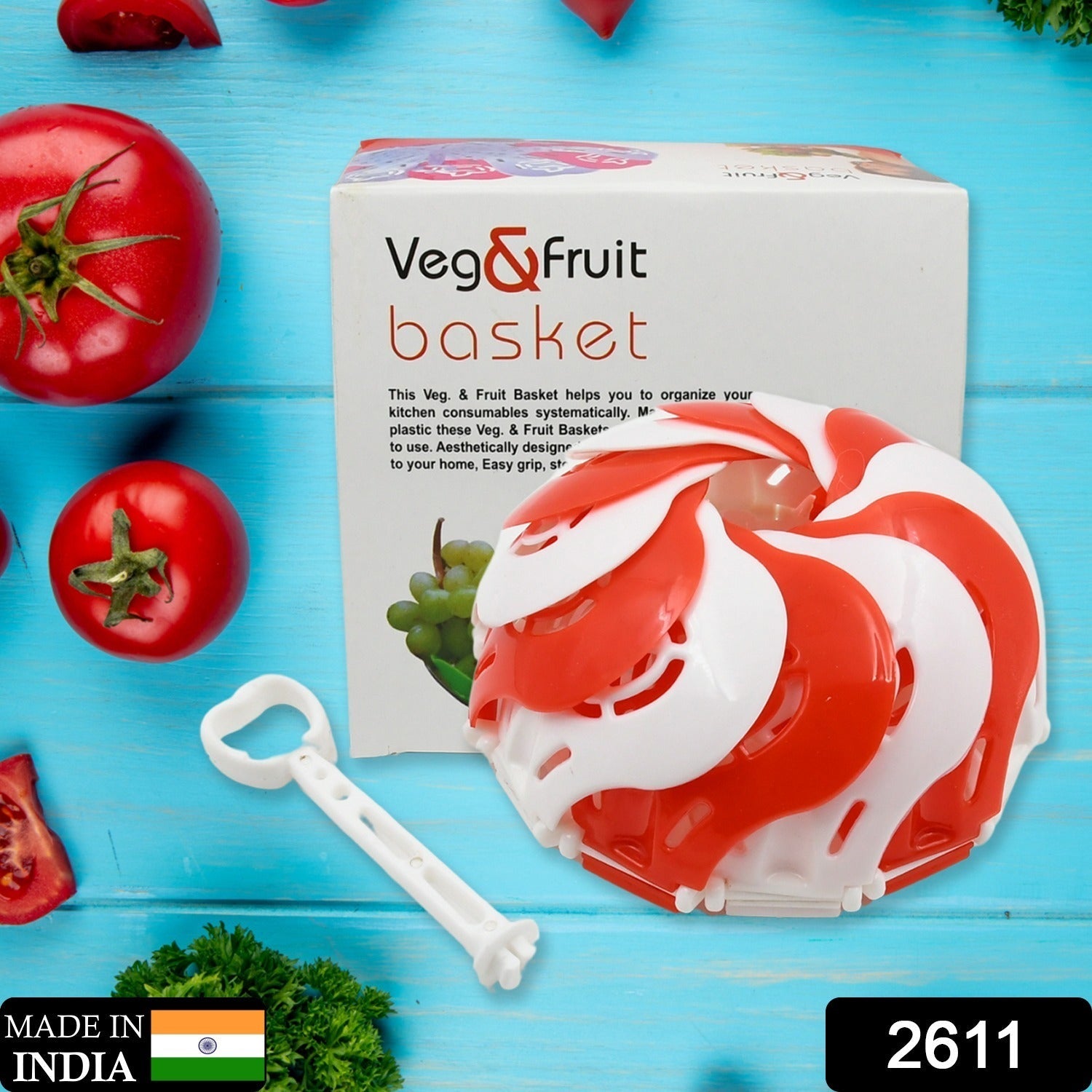 Foldable Lotus Shape Basket Tray for Multi-use (1 Pc) - Bhavnagar Deodap