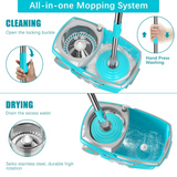 Premium 360° Spin Cleaning Mop Set