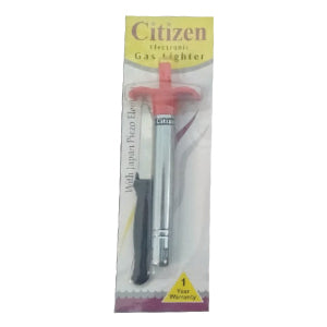 Stainless Steel Electronic Gas Lighter and Knife (2 in 1) - Bhavnagar Deodap
