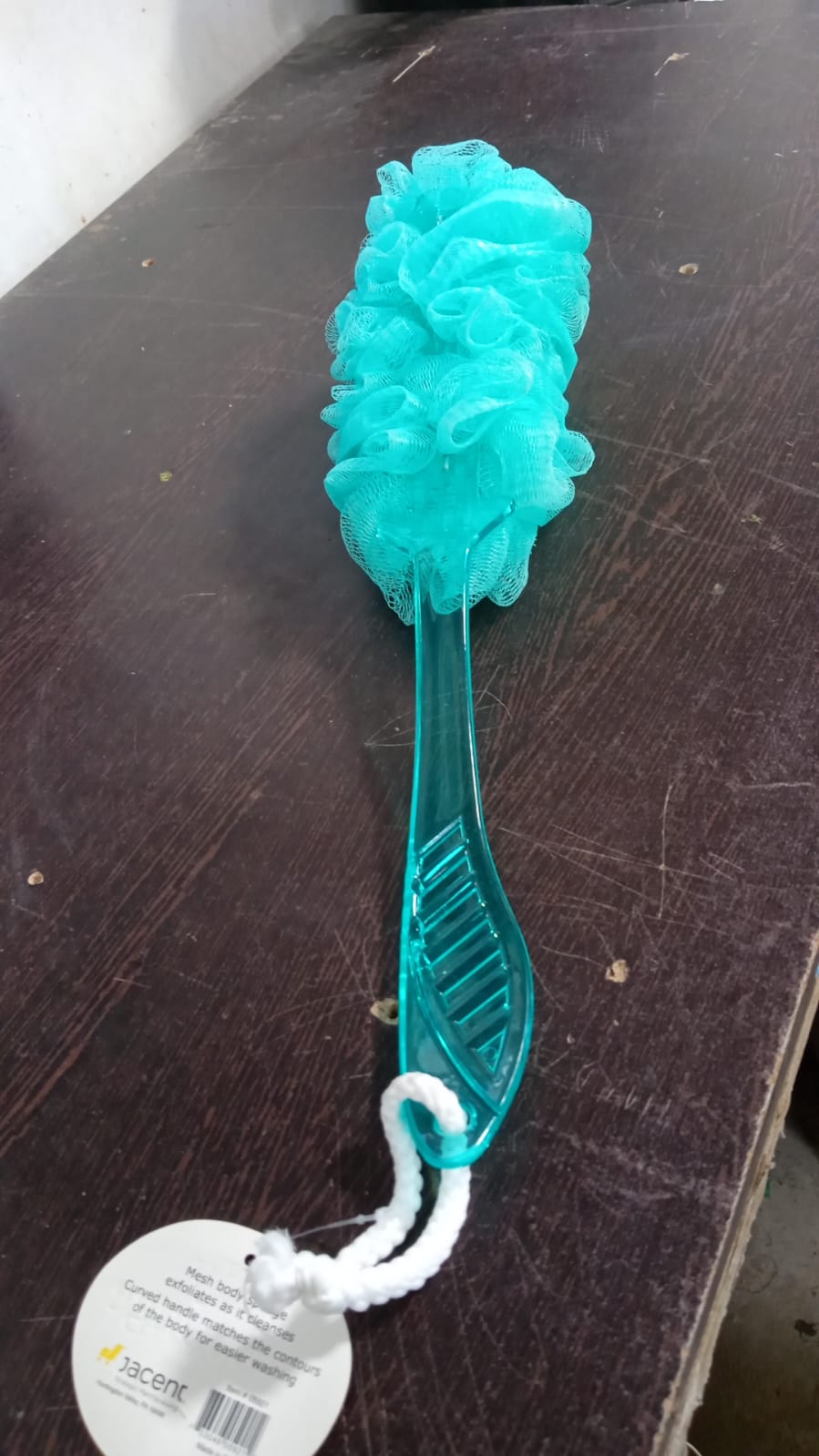 Loofah Back Scrubber for Shower, Long Handle Bath Sponge Shower Brush, Soft Nylon Mesh Back Cleaner Washer, Body Bath Brush for Women and Men, Bathroom Shower Accessories (45 Cm) - Bhavnagar Deodap