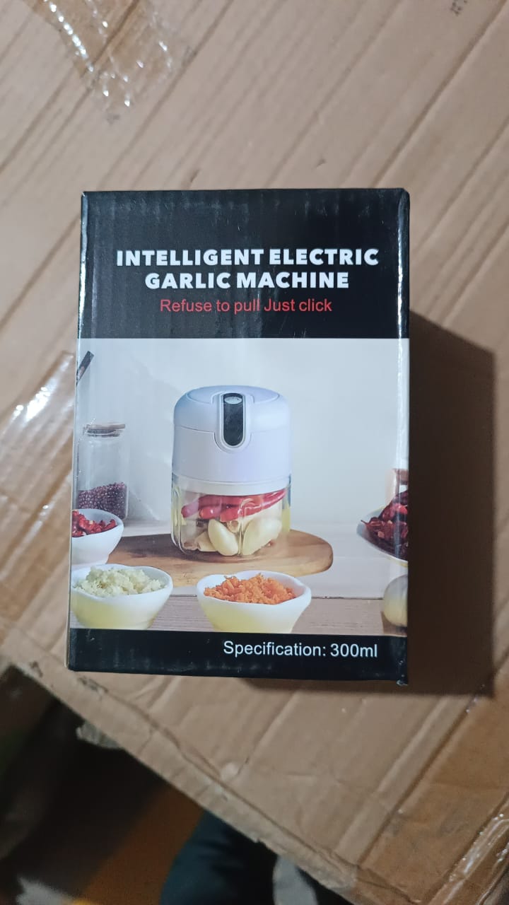 USB Rechargeable Mini Electric Garlic Machine / Chopper (300 Ml / 1 Pc) - Bhavnagar Deodap