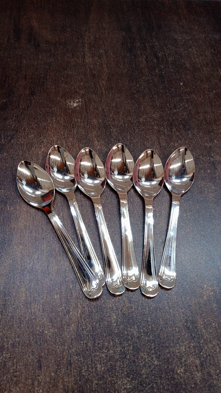 Small Stainless Steel Table Spoons (6 pcs)