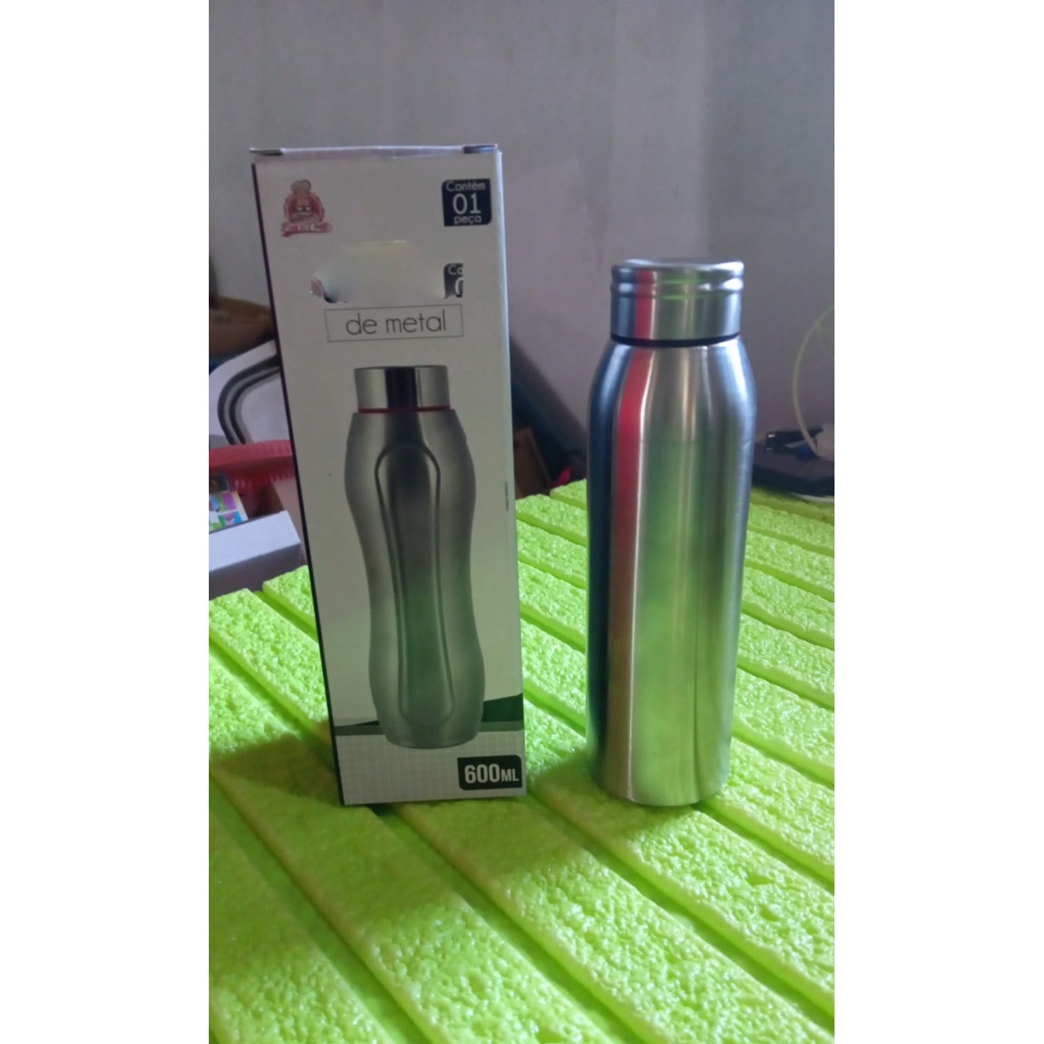 Stainless Steel Water Bottle, Fridge Water Bottle, Leak Proof, Rust Proof, Hot & Cold Drinks, BPA Free Food Grade Quality, Steel fridge Bottle For office / Gym / School (600 ML Approx) - Bhavnagar Deodap