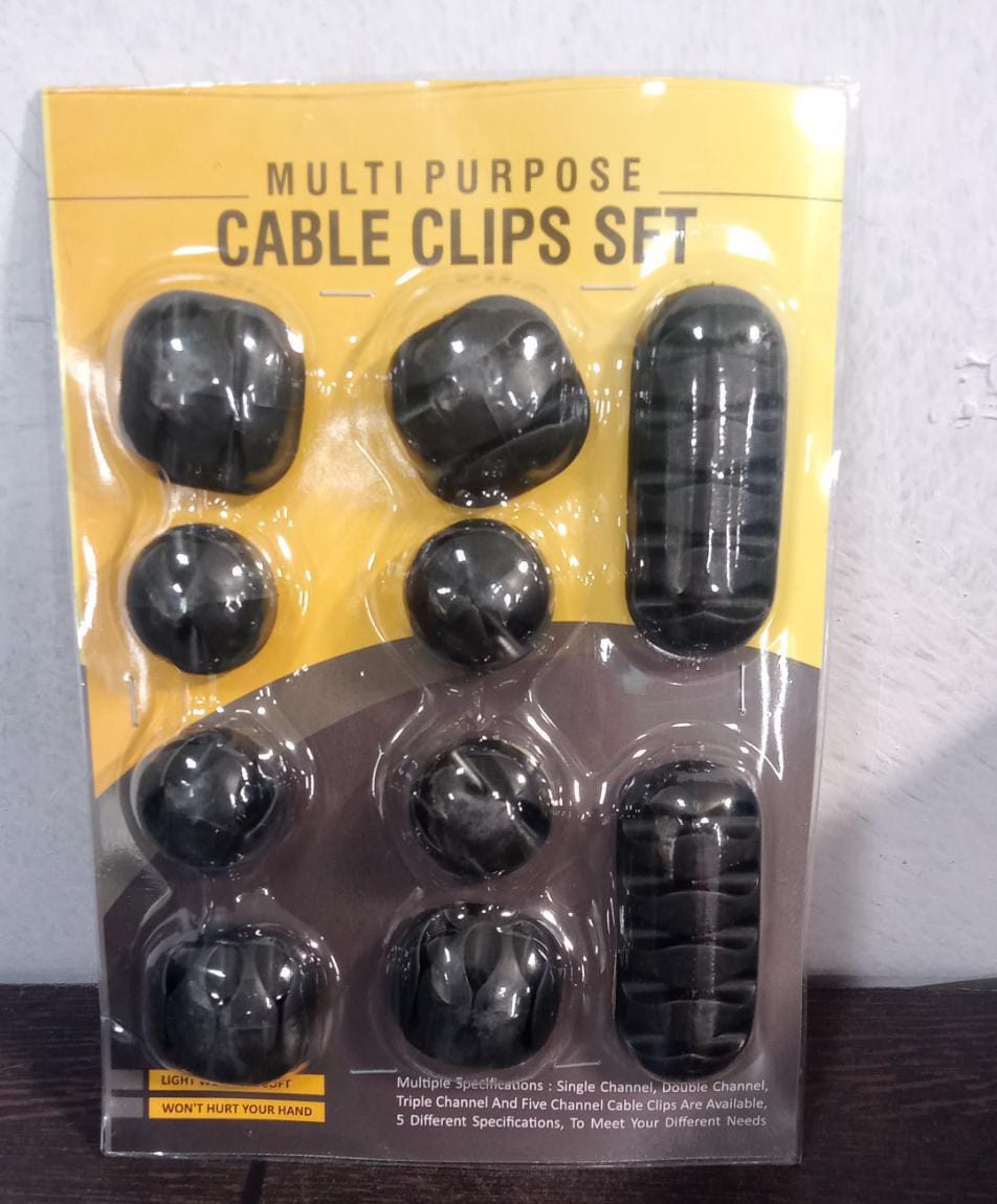 10PCS CABLE HOLDER AND SUPPORTER FOR GIVING SUPPORT AND STANCE TO ALL KIND OF CABLES. - Bhavnagar Deodap