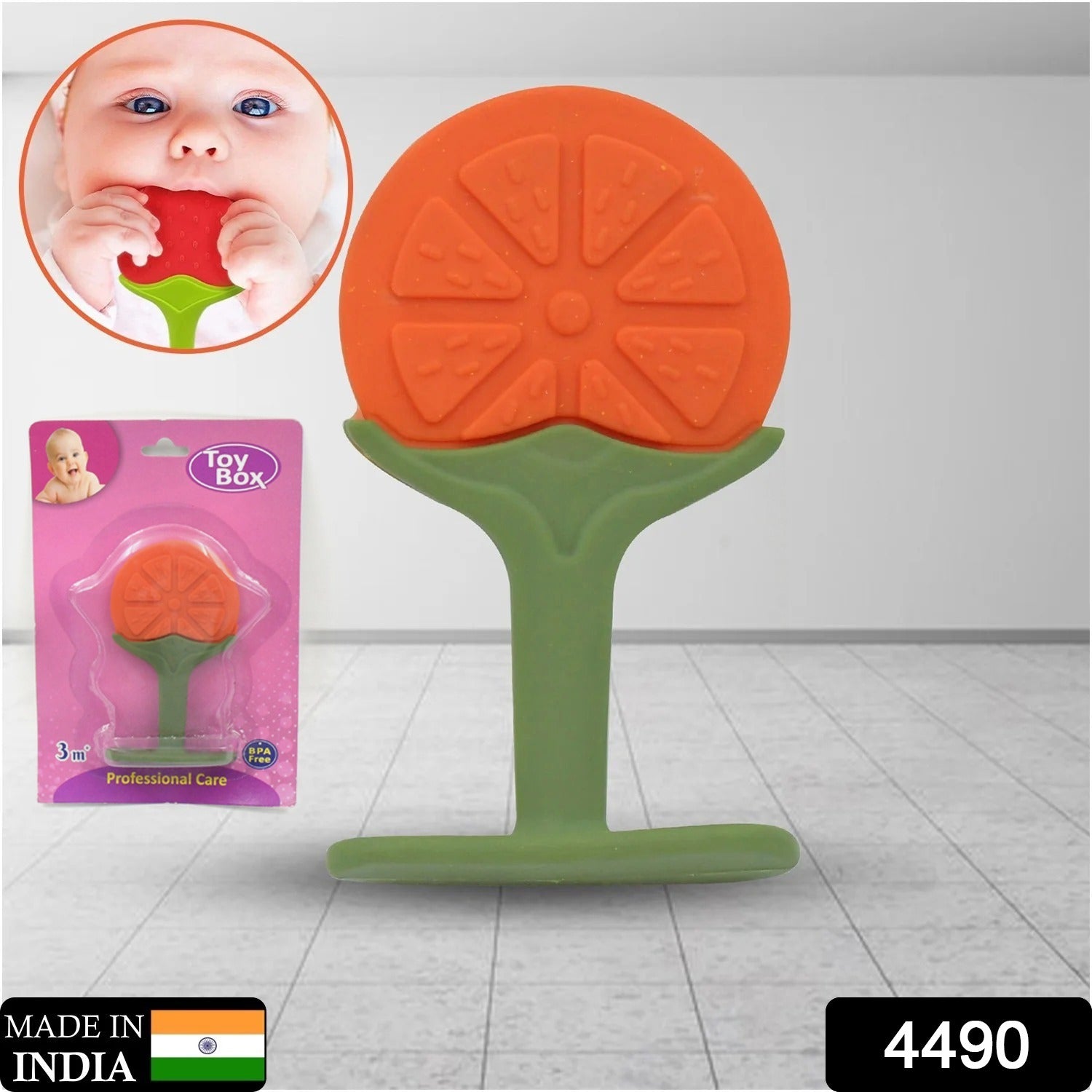 Silicone Fruit Shape Teether Toy Food Grade Silicon Teether Use For Baby  /  Toddlers  /  Infants  /  Children - Bhavnagar Deodap