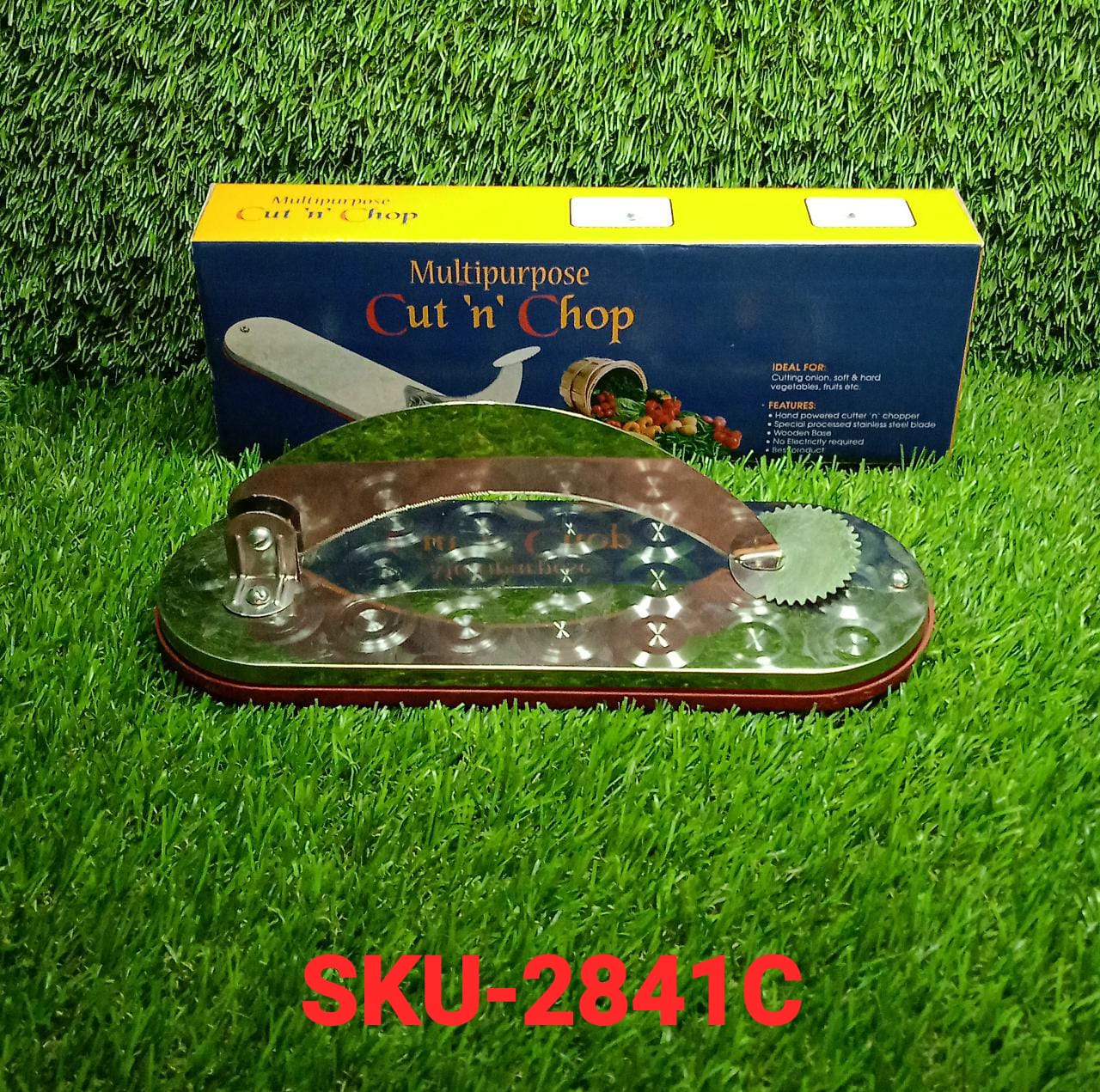 STEEL VEGETABLE CUTTER PREMIUM QUALITY CUTTER FOR FRUIT , VEGETABLE & MEAT CUTTING USE ( Color Box ) - Bhavnagar Deodap