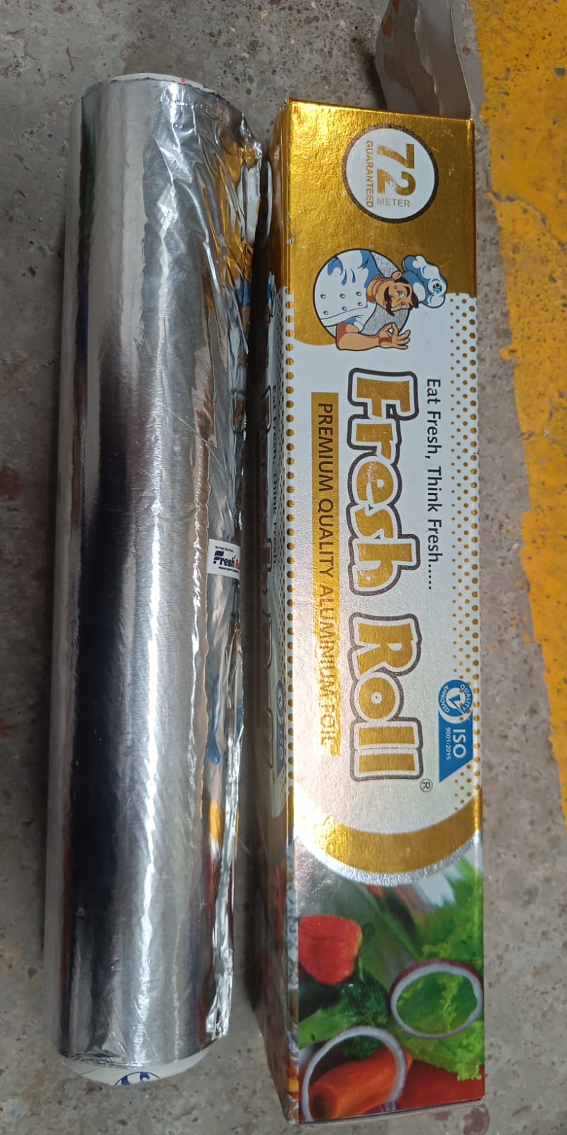 Premium Quality Food Grade Aluminum Foil Roll Heavy Duty Non Stick Thick Aluminum Foil Sheet Baking Grilling Tool 72Mtr (1Pc) - Bhavnagar Deodap