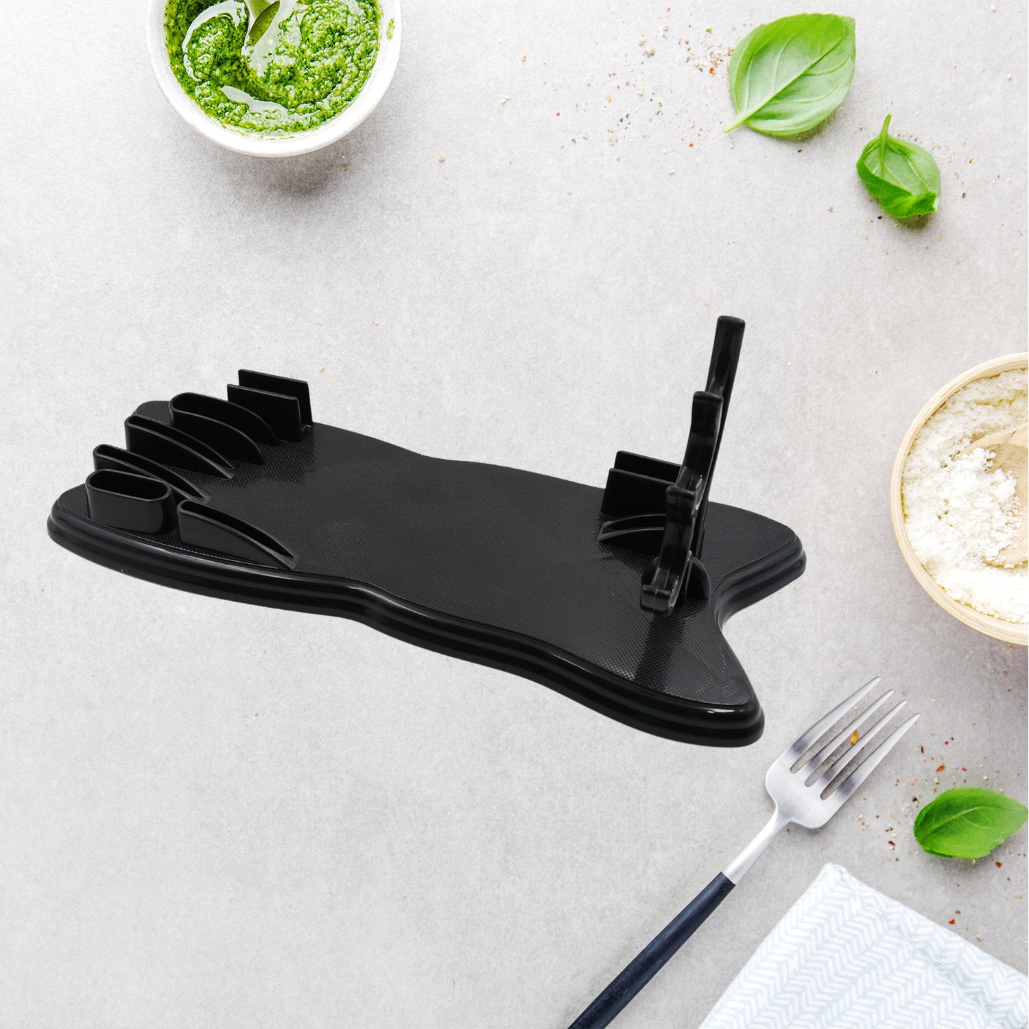 Plastic Kitchen Knife Drawer Organizer, Knife Stand Storage for your kitchen. Replace your knife block with a revolutionary product. Clear your counter top of clutter, and easily identify the desired knife (1pc) - Bhavnagar Deodap