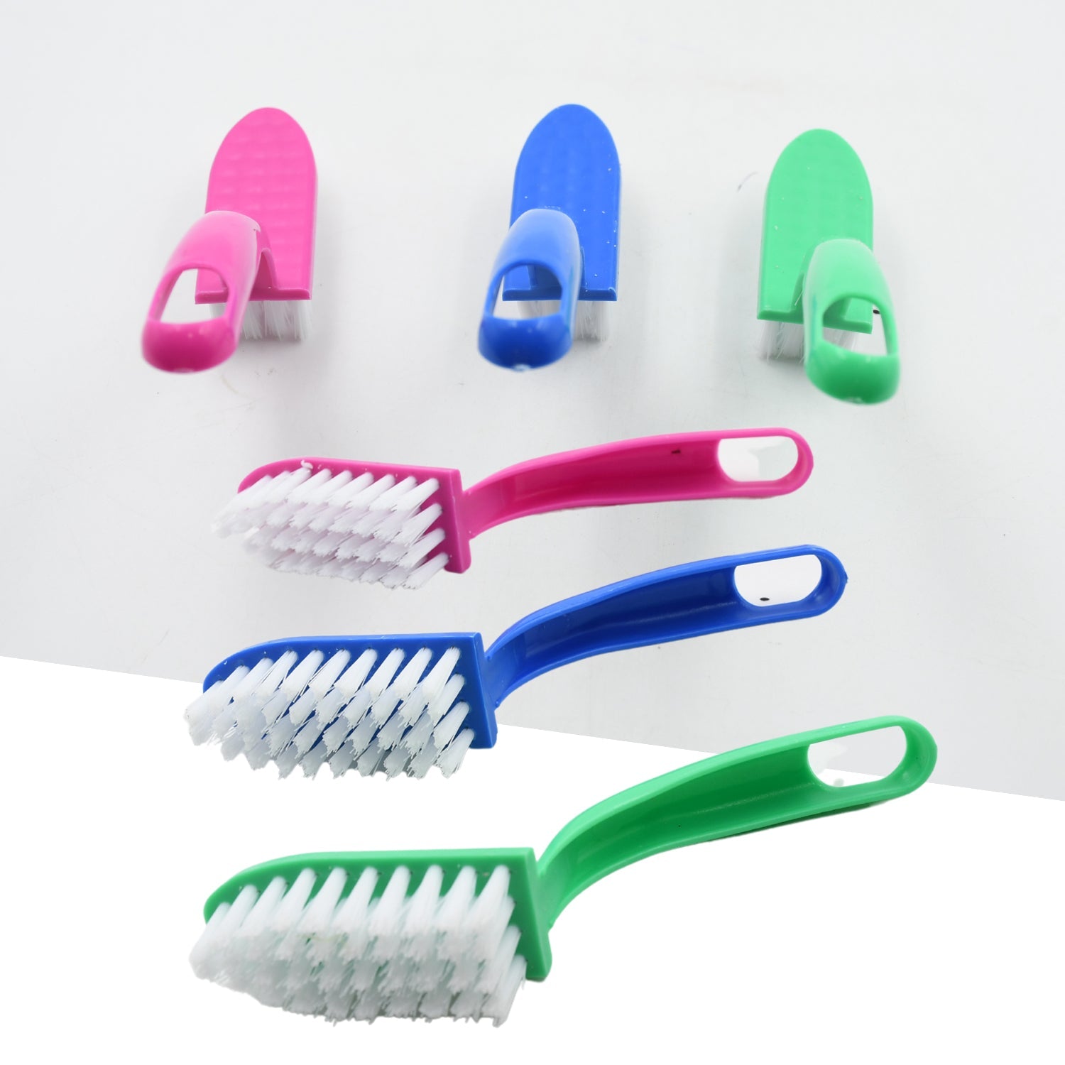 Multi-Purpose Kitchen Cleaning Brushes - Fish Cleaning Vegetable Cleaning Tool Cleaner Utensils Fruit Cleaning 3 Piece - Bhavnagar Deodap