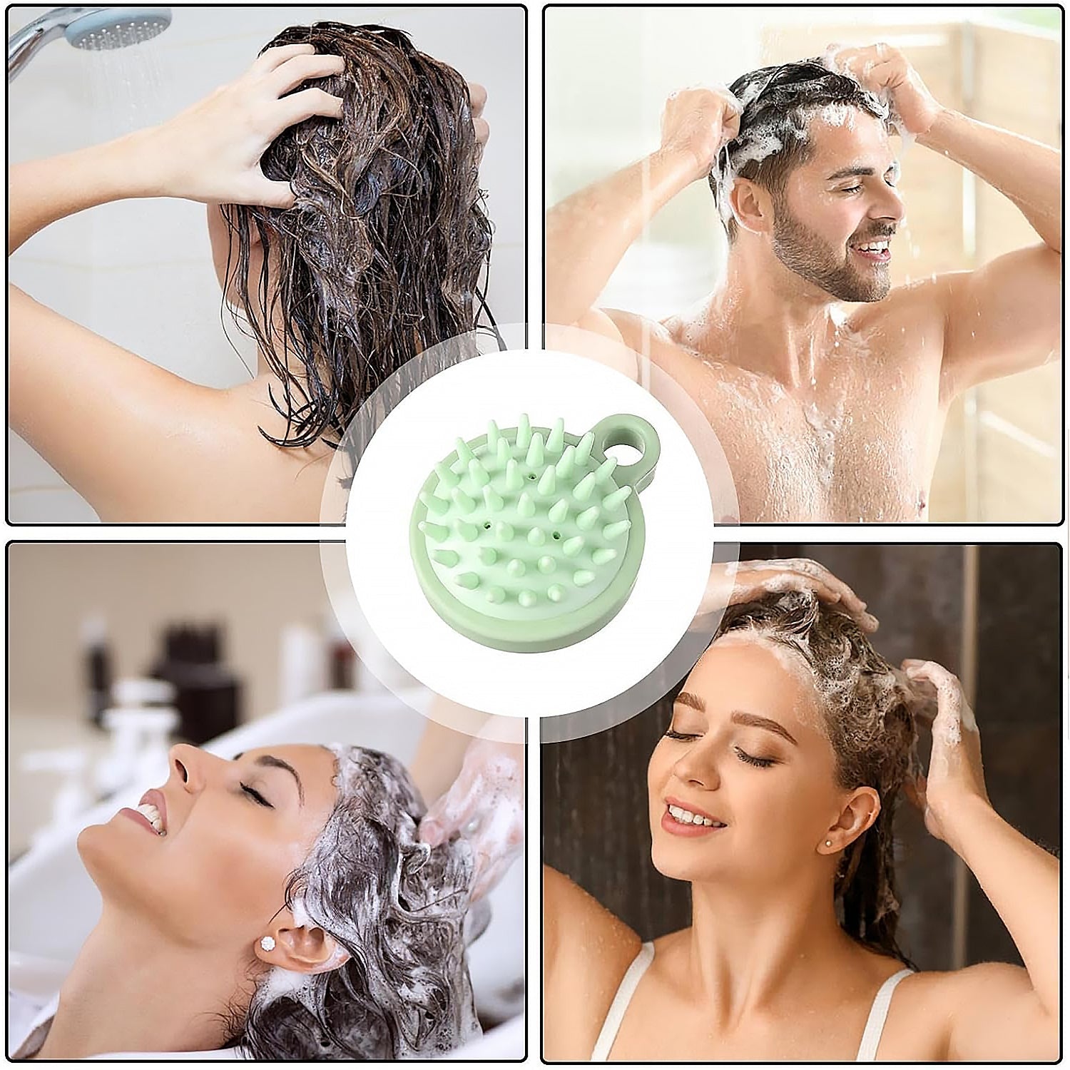 Comb Scalp Massage Brush, Hair brush, Hair Comb, Shower Brush, Bath Massage Brush, Small Portable Brush Washable Massage Comb Bath Shampoo Massages Effectively Remove Loose Short Hair - Bhavnagar Deodap