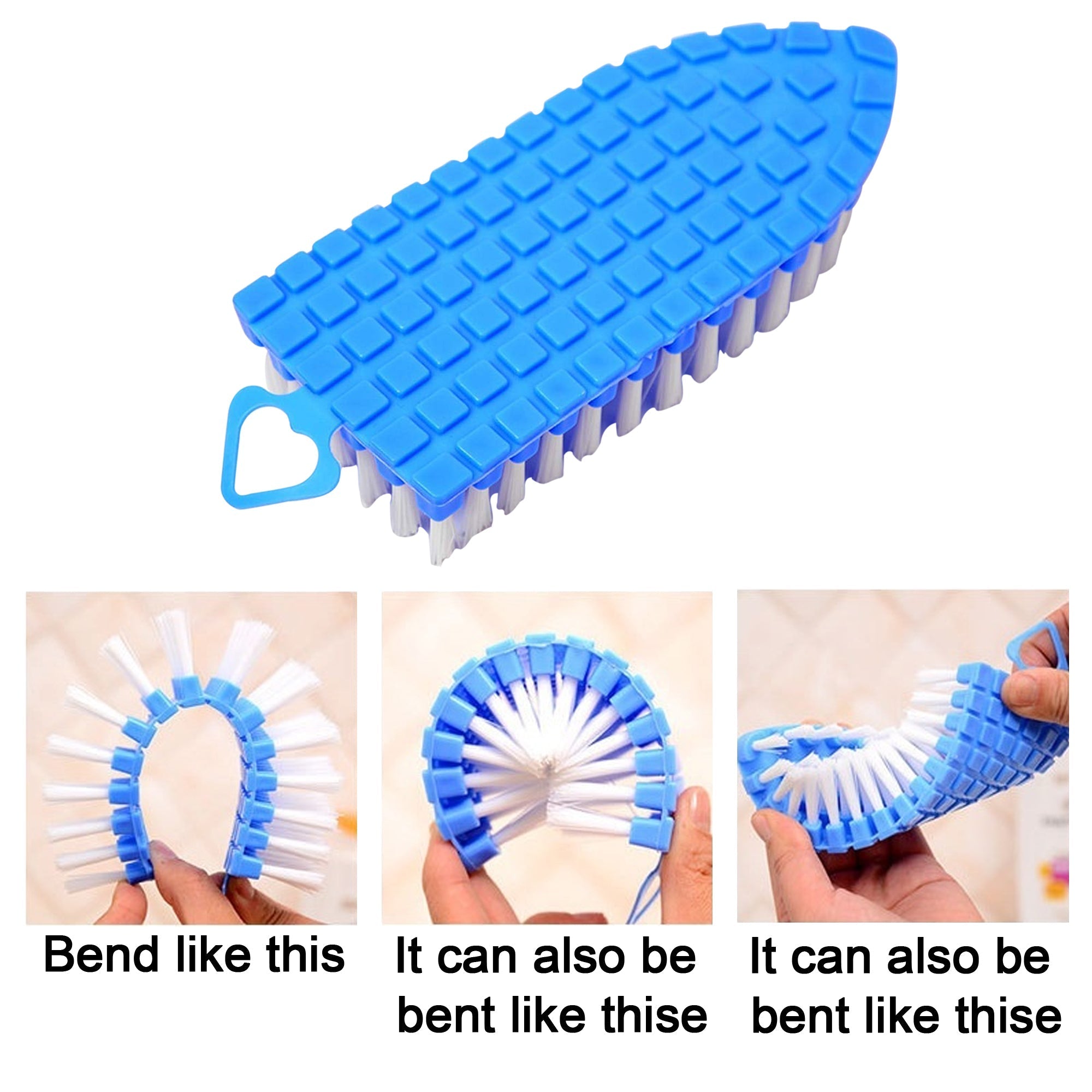 Flexible Plastic Cleaning Brush for Home, Kitchen and Bathroom, - Bhavnagar Deodap