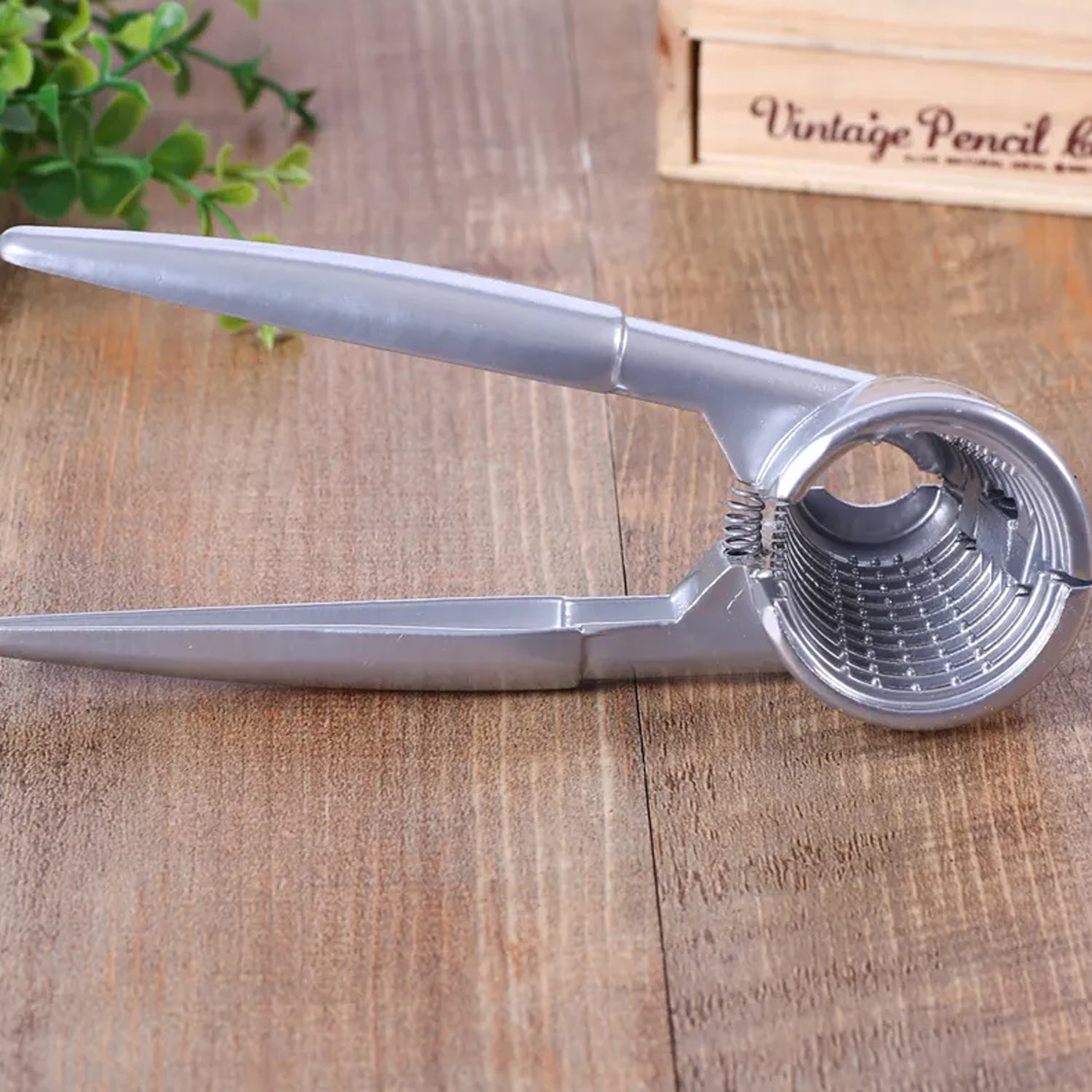Walnut Cracker, Luxury Die Cast Stainless Alloy Nut Cutter Walnut Clamp Plier Portable Smart Walnut Akhrot Pincers Bottle Opener for Pecans, Almonds, Brazil Nuts - Bhavnagar Deodap