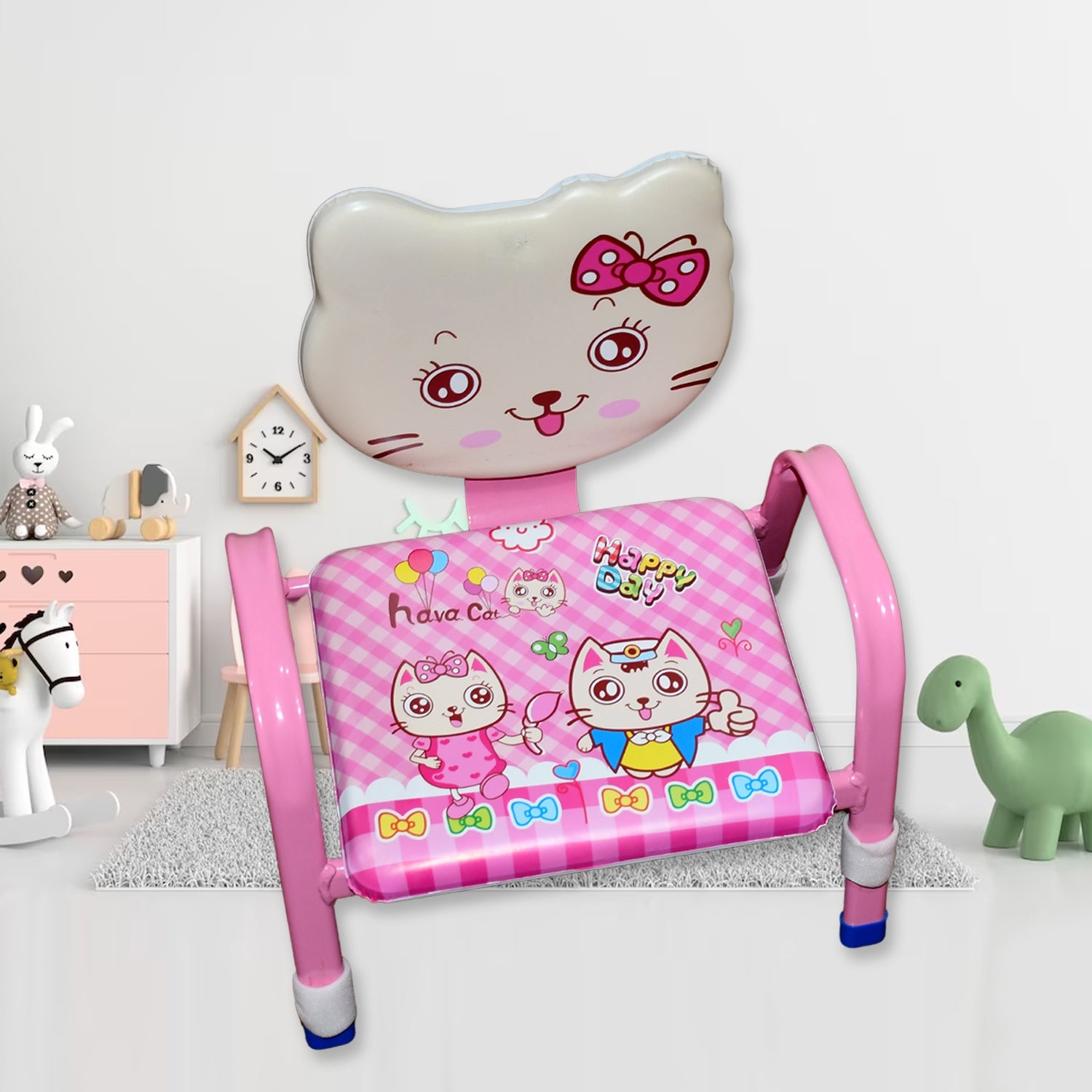 Cartoon Baby Chair Strong Steel Cushion & Comfortable Baby Chair High Quality Chair (1 Pc) - Bhavnagar Deodap