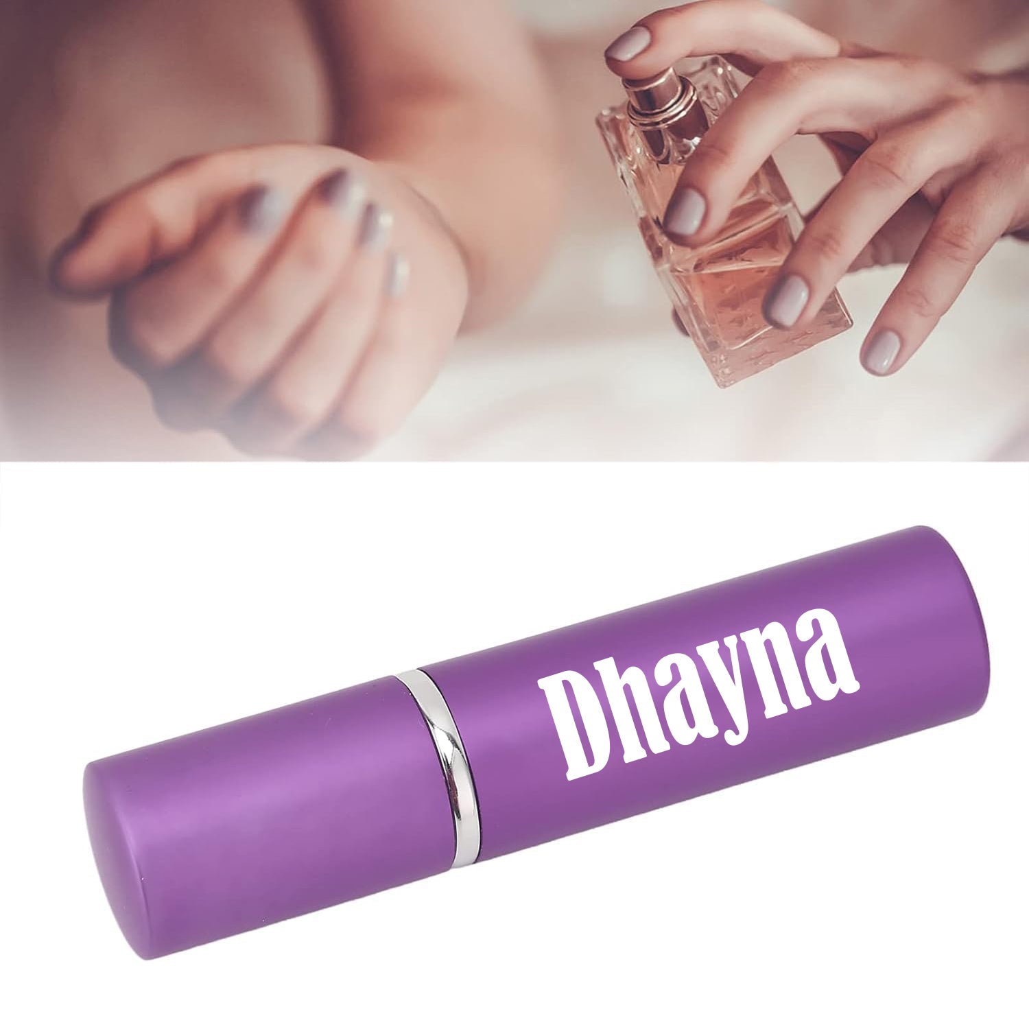 Customize Empty Spray / Perfume Bottle Refillable Fine Mist Perfume For Sanitizer Travel Beauty Makeup Perfume filler (1 Pc) - Bhavnagar Deodap