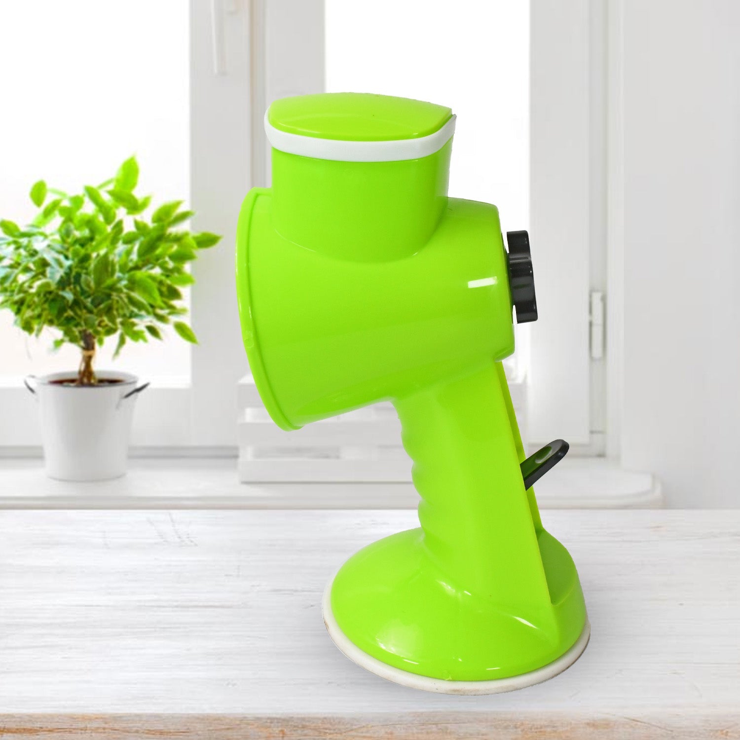6 in 1 Multi functional Vegetable Cutter & Slicer Hand Machine Cutting, Slice, Cut Thick, Cut Silk All in one –Vegetable Chopper Cutter & Slicing Cutter Barrel - Vegetable Grater with 6 Removable Blades - Bhavnagar Deodap