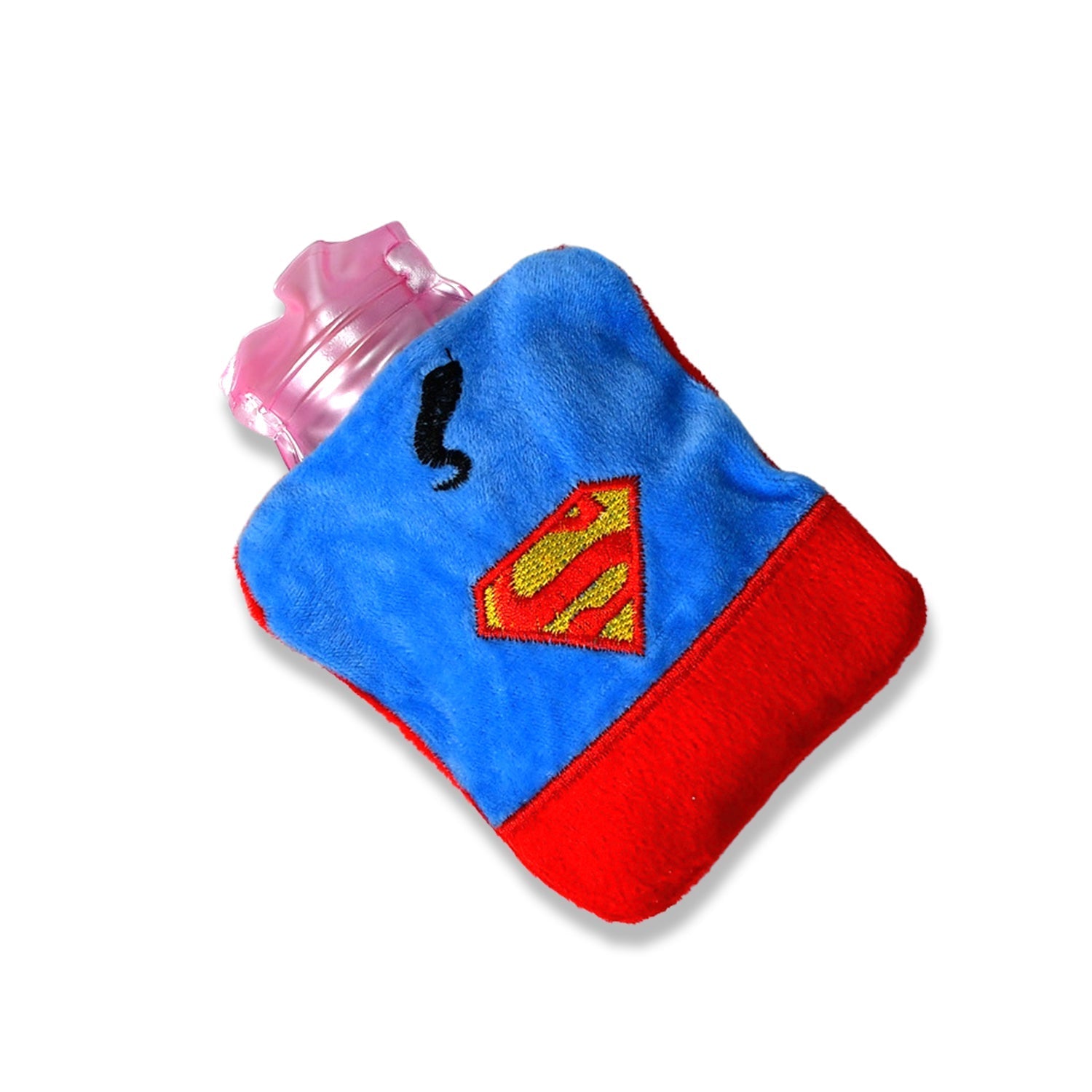 Superman Print Small Hot Water Bag with Cover for Pain Relief - Bhavnagar Deodap