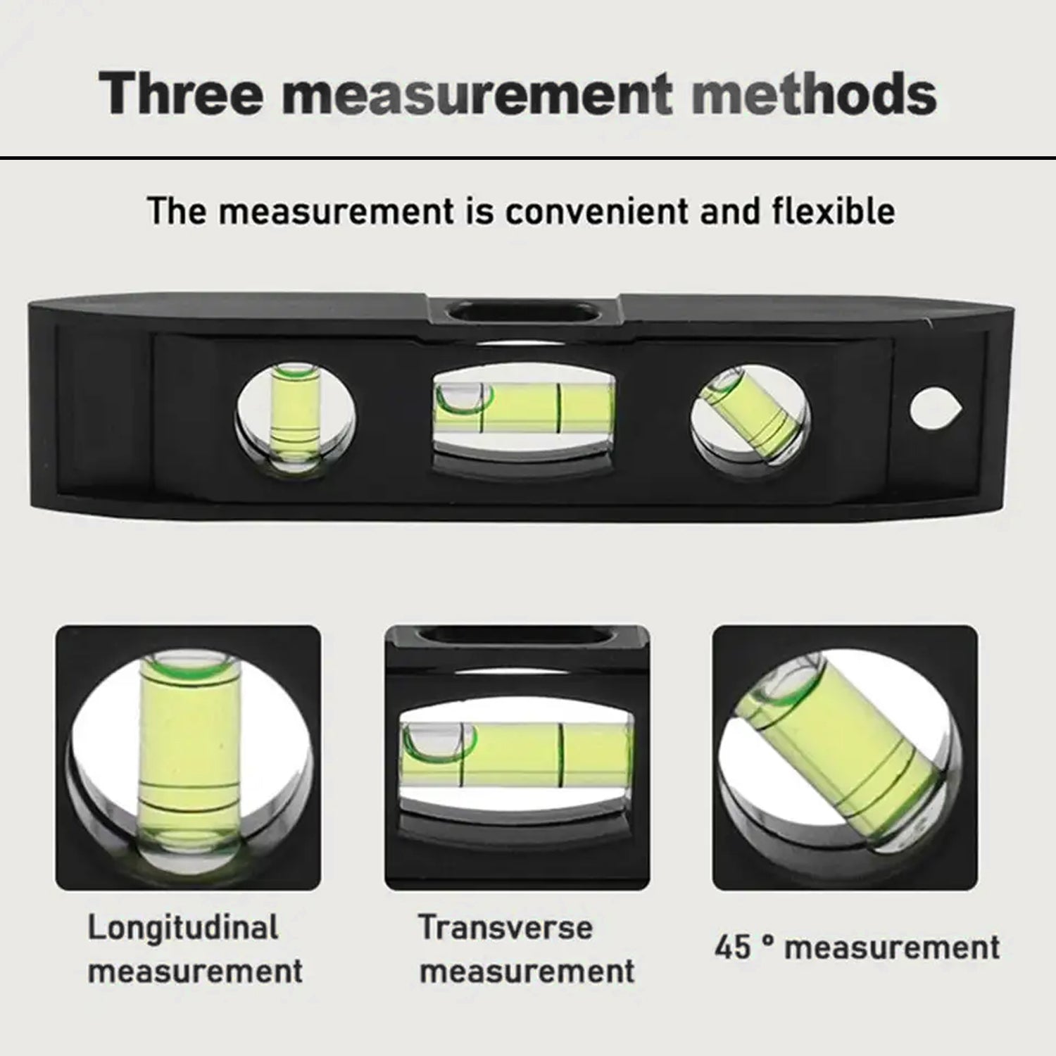 Plastic Torpedo Level, Spirit Level 3 Bubble Level Torpedo Plastic Level Bubble Measuring Tool - Bhavnagar Deodap