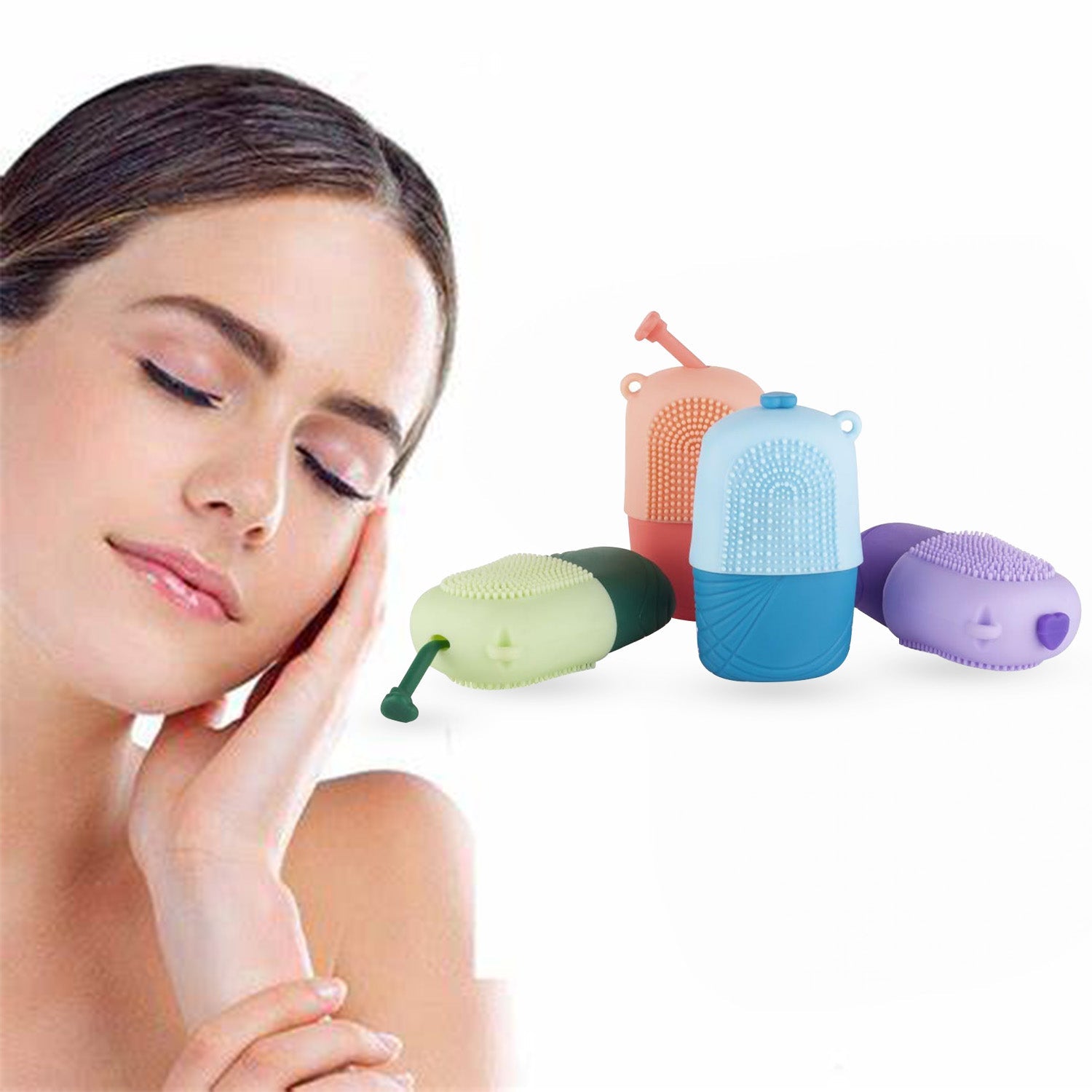 Reusable Silicone Facial Ice Roller For Glowing & Tighten Skin (1 Pc) - Bhavnagar Deodap