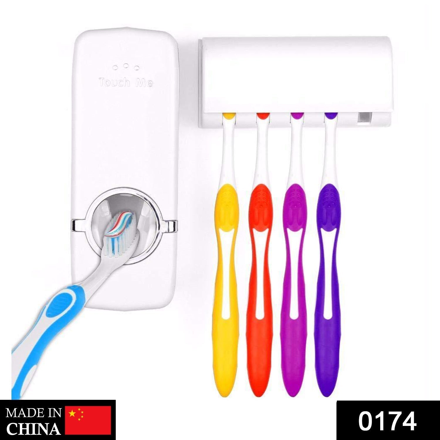 Toothpaste Dispenser & Tooth Brush Holder - Bhavnagar Deodap