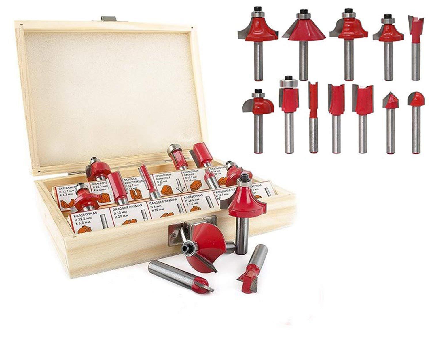 12 / 15pcs Milling Cutter Router Bit Set - Bhavnagar Deodap