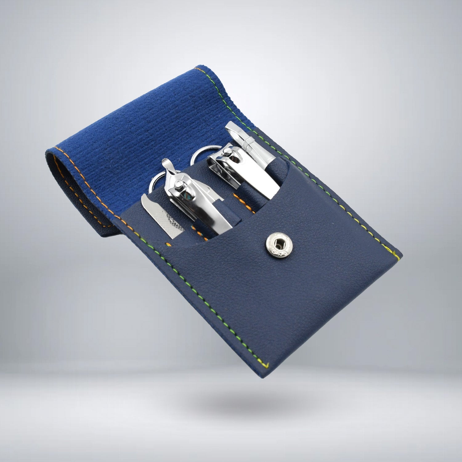 7pc Nail Clipper Kit, Fingernail Clipper, Manicure Set, Stainless Steel Nail Cutter Set ,Manicure Toe Nail Clippers Care Tools with Lightweight and Beautiful Travel Case (7Pc Set) - Bhavnagar Deodap