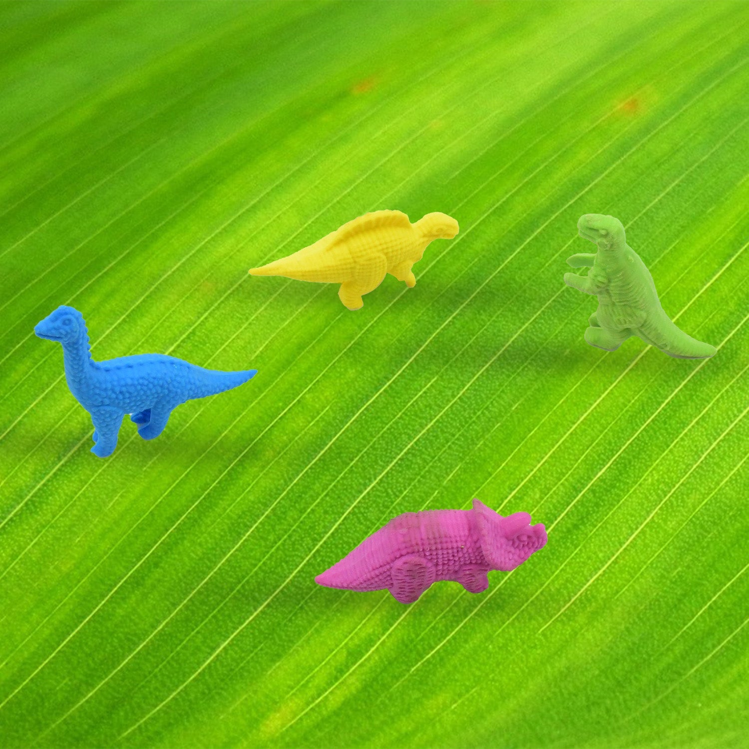 Small Dinosaur Shaped Erasers (4 Pc): Animal Erasers for Kids (School Supplies) - Bhavnagar Deodap