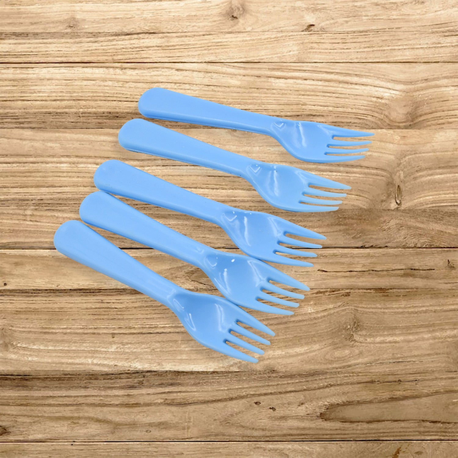 Reusable Premium Heavy Weight Plastic Forks, Party Supplies, One Size, plastic 5pc Serving Fork Set for kitchen, Travel, Home (5pc) - Bhavnagar Deodap