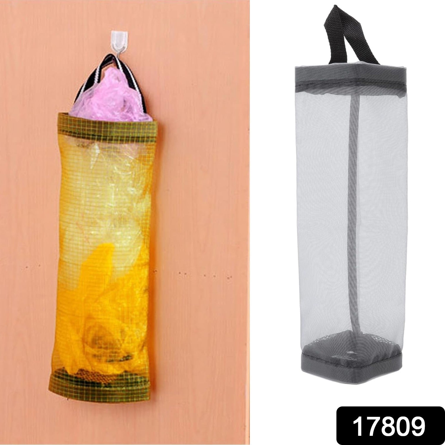 Hanging Waste Bag Holder, Garbage Bag Storage Bag, Widening Handle Hanging Sturdy for Store Garbage Bags Home Store Debris Kitchen, Bedroom Large Capacity for Restaurant (1 Pc) - Bhavnagar Deodap