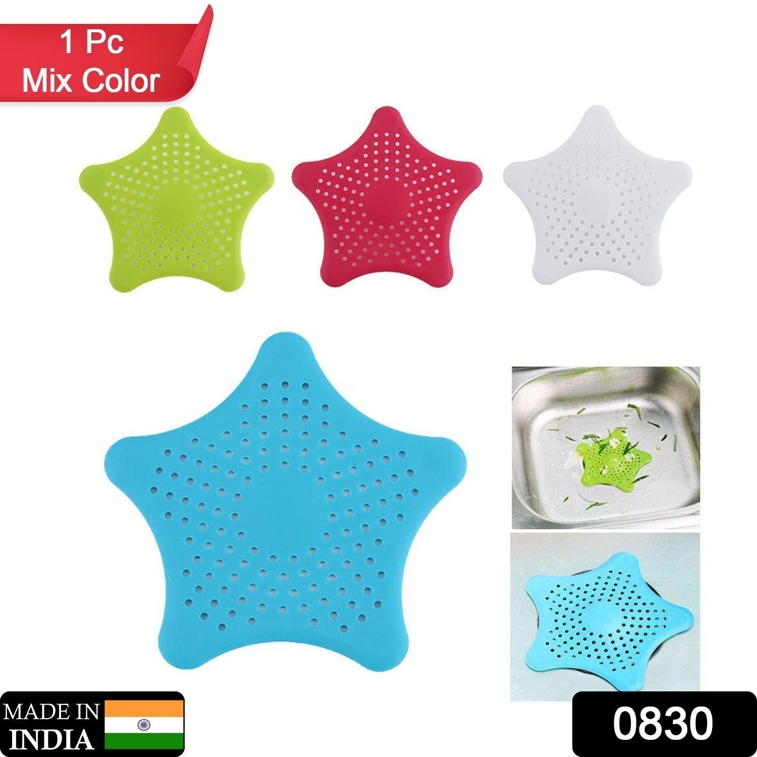 Star Drain Strainer: Catches Hair & Prevents Clogs (Kitchen/Bath) - Bhavnagar Deodap