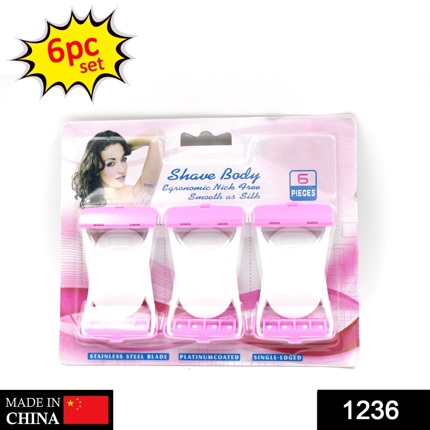 Disposable Body Skin Hair Removal Razor for Women  Pack of 6 - Bhavnagar Deodap