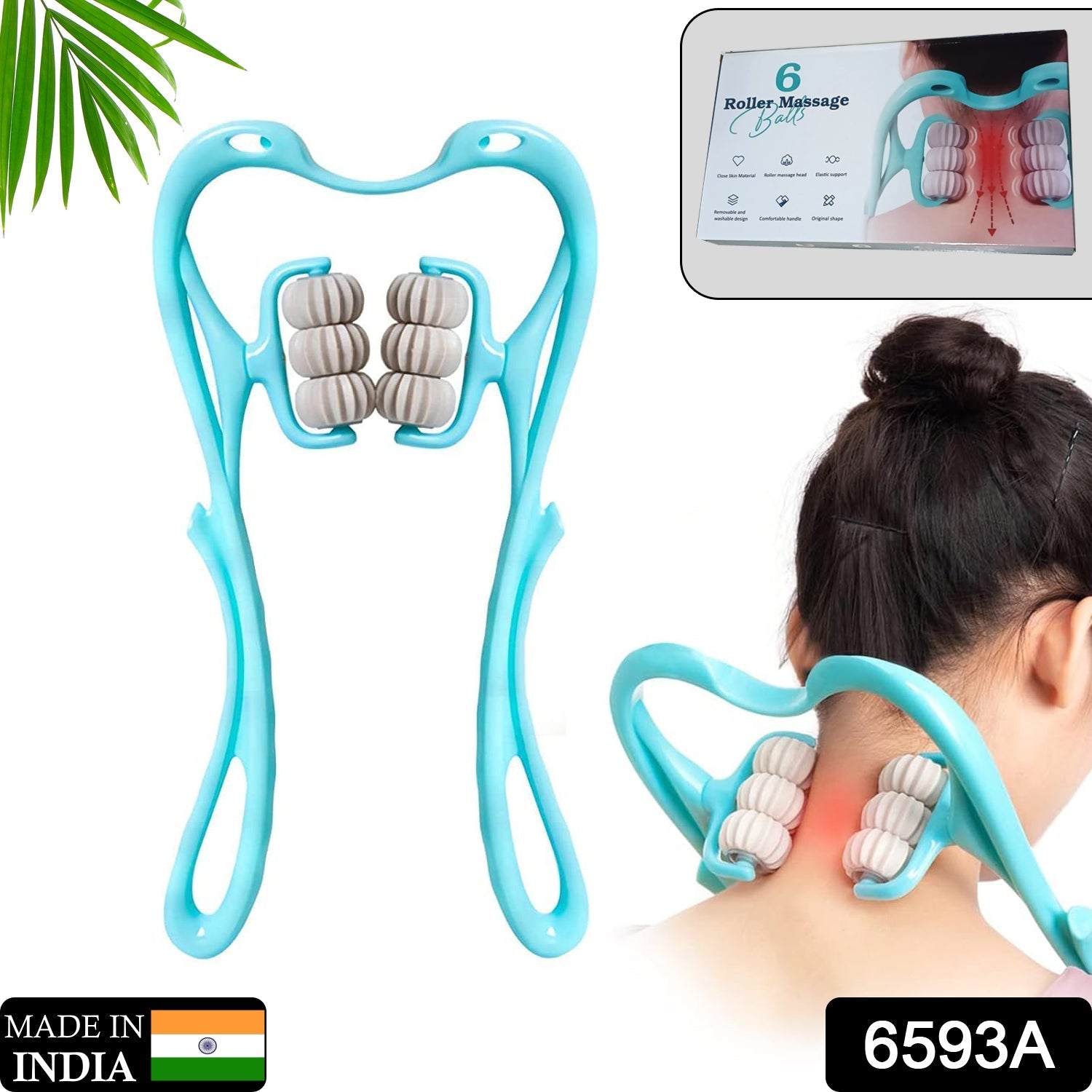 Neck & Shoulder Massager: Portable Relief for Back, Waist & More (1 Pc) - Bhavnagar Deodap