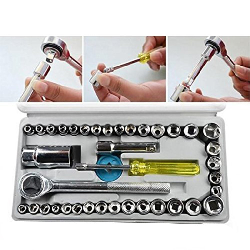 Socket Combination Toolkit (40 pcs) - Bhavnagar Deodap