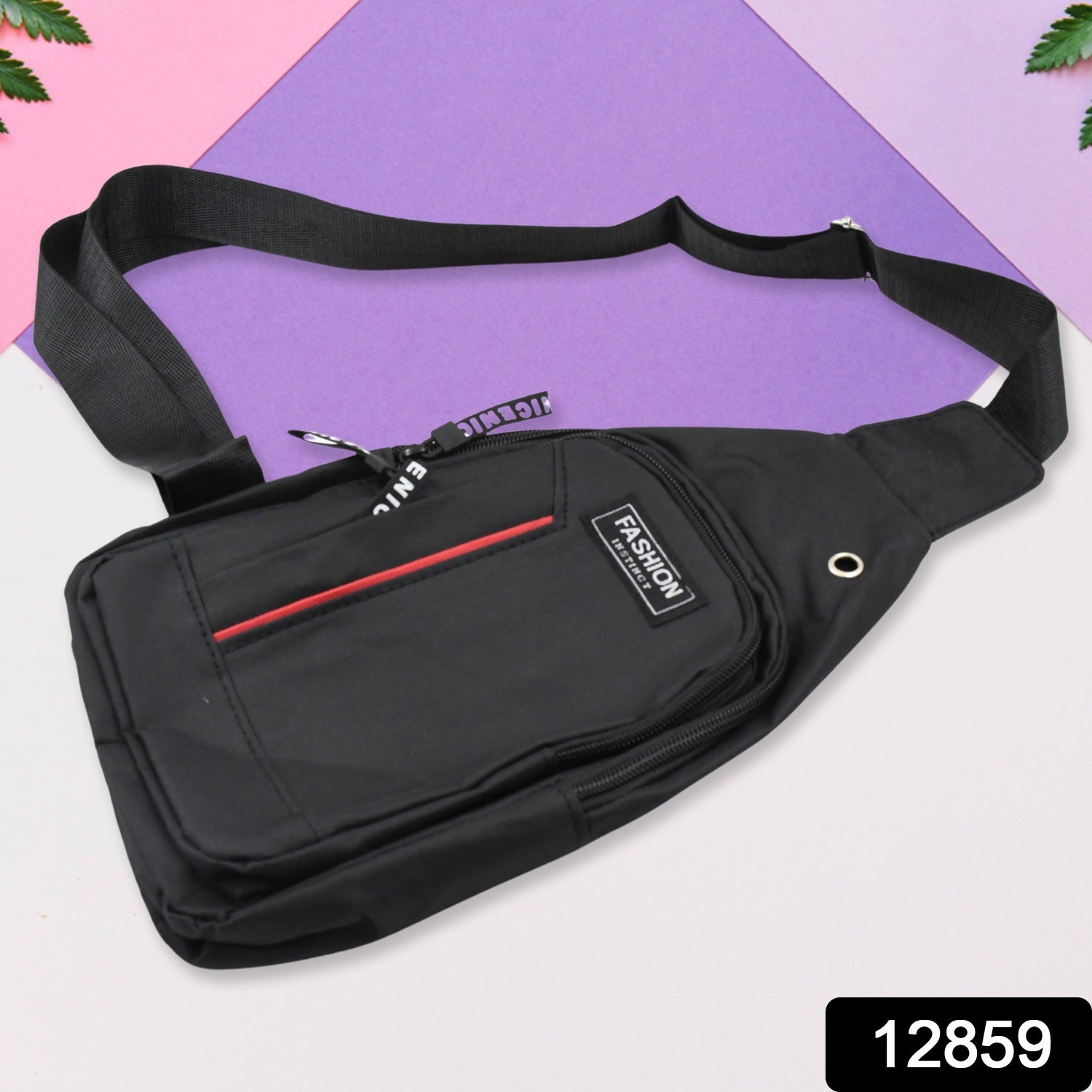 Waterproof Anti Theft Cross-body fanny pack waist bag, Shoulder Bags Chest Men Casual fashion USB Charging earphone hook Sling Travel Bag (1 Pc) - Bhavnagar Deodap