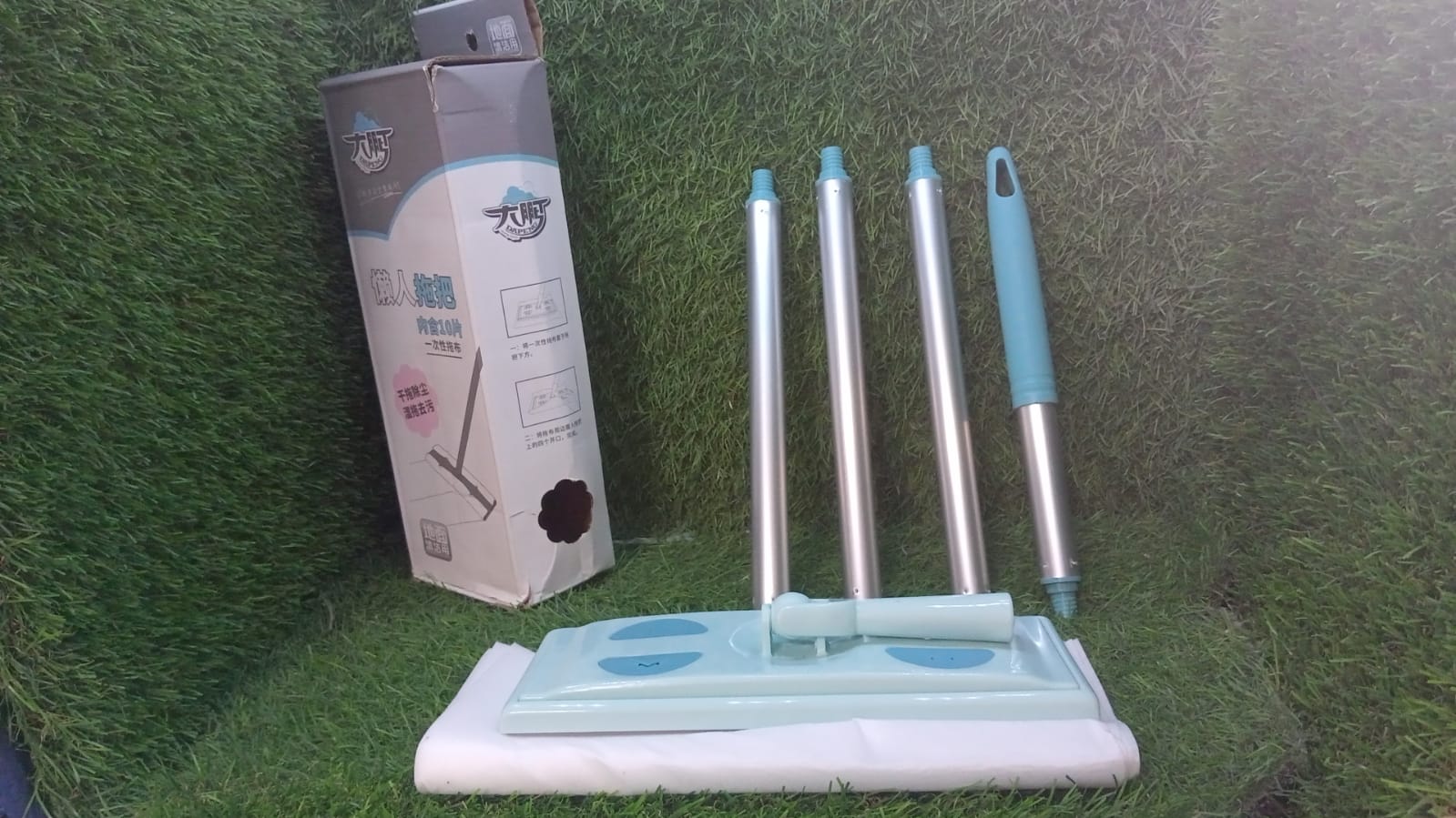 Cleaning Floor Mop Hands Free Wash Squeeze Mop Self Wringing Cleaning Floor Mop, 360 Degree Spin , Dry and Wet Use Flat Mop Household Mops - Bhavnagar Deodap