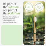 Eco-Friendly Natural Bamboo Toothbrush with Medium Bristles (2 Pc)