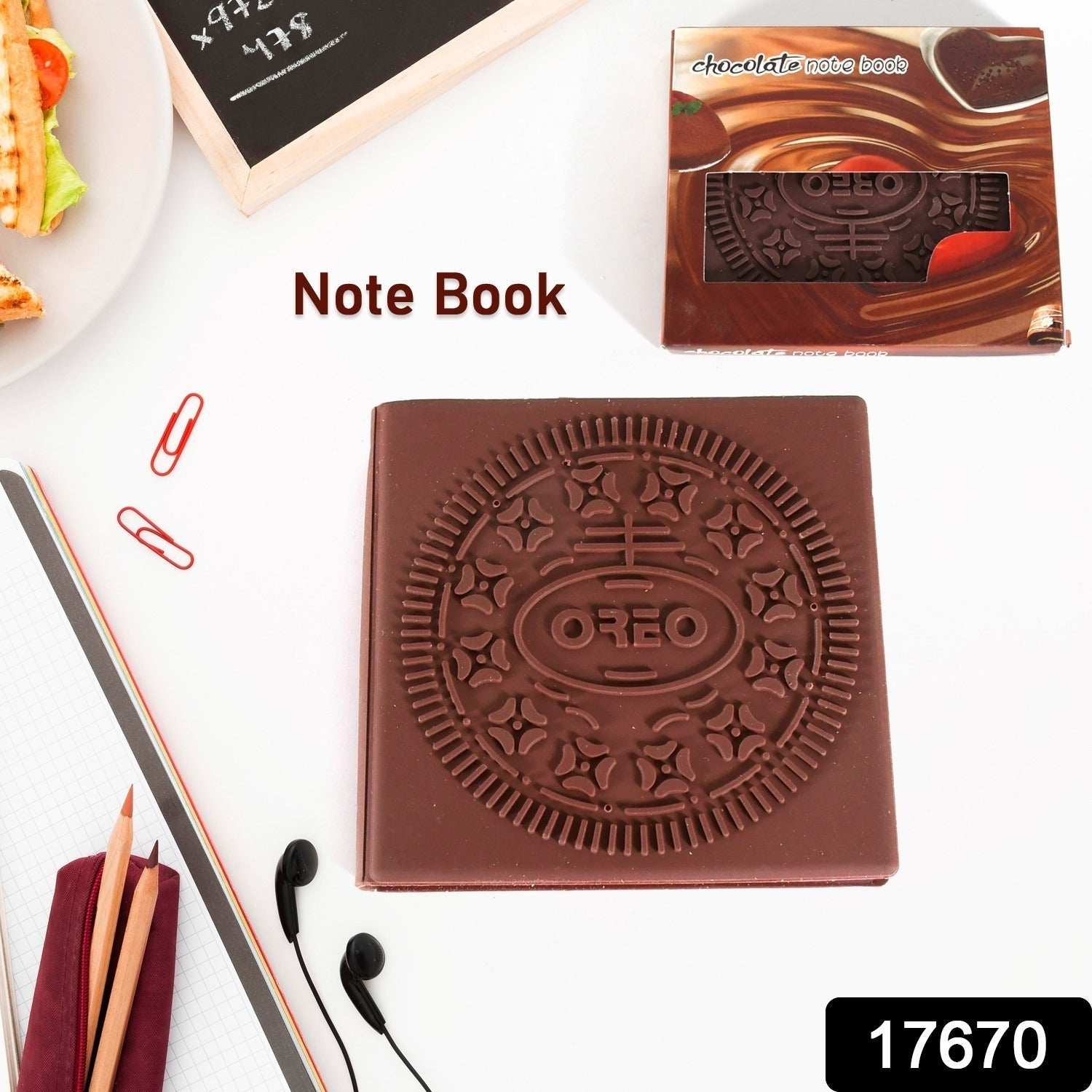 Chocolate Diary Notebooks Original Chocolate Smell Writing Practice Book Early Learning Copybook Premium Chocolate Book (1Pc / Book / 80 Pages)  - Bhavnagar Deodap